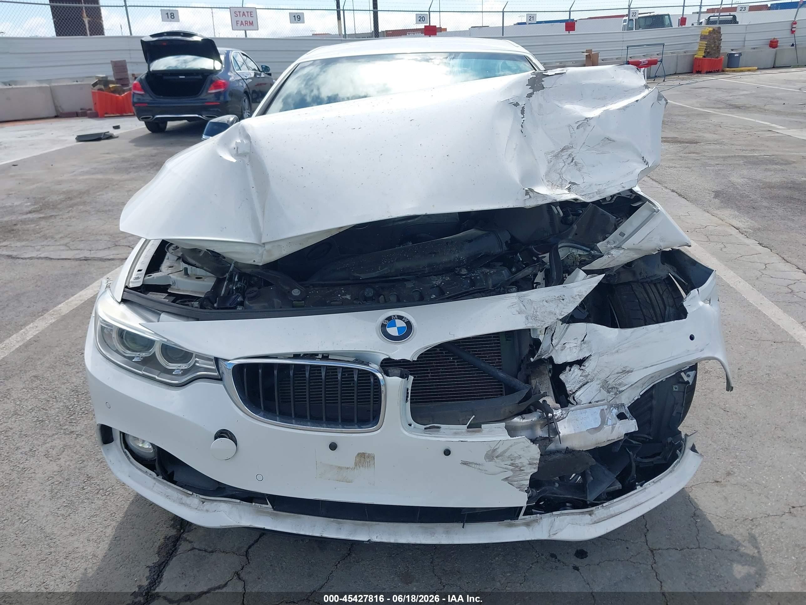 2015 Bmw 435i   White vin: WBA3T3C55F5A40728