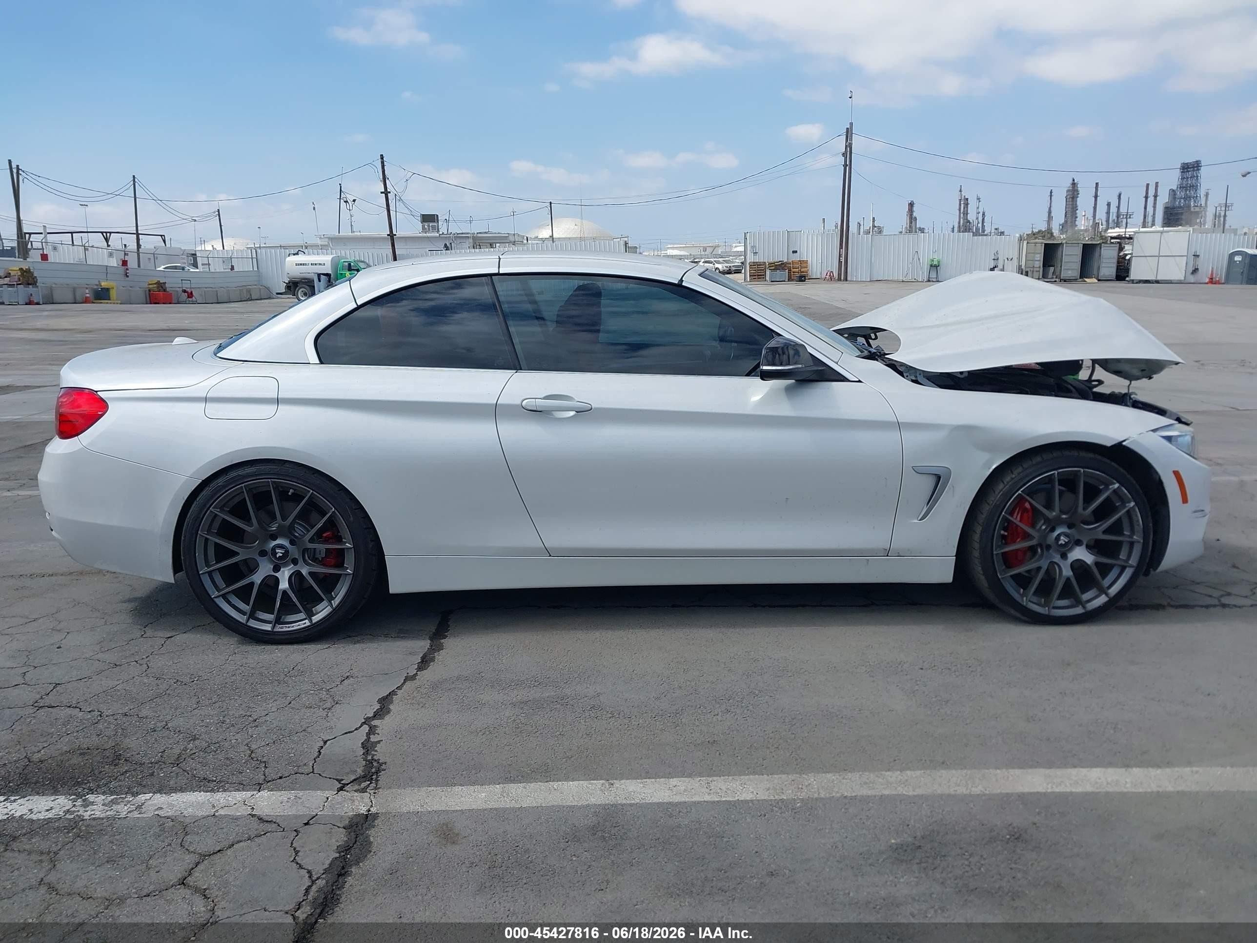 2015 Bmw 435i   White vin: WBA3T3C55F5A40728