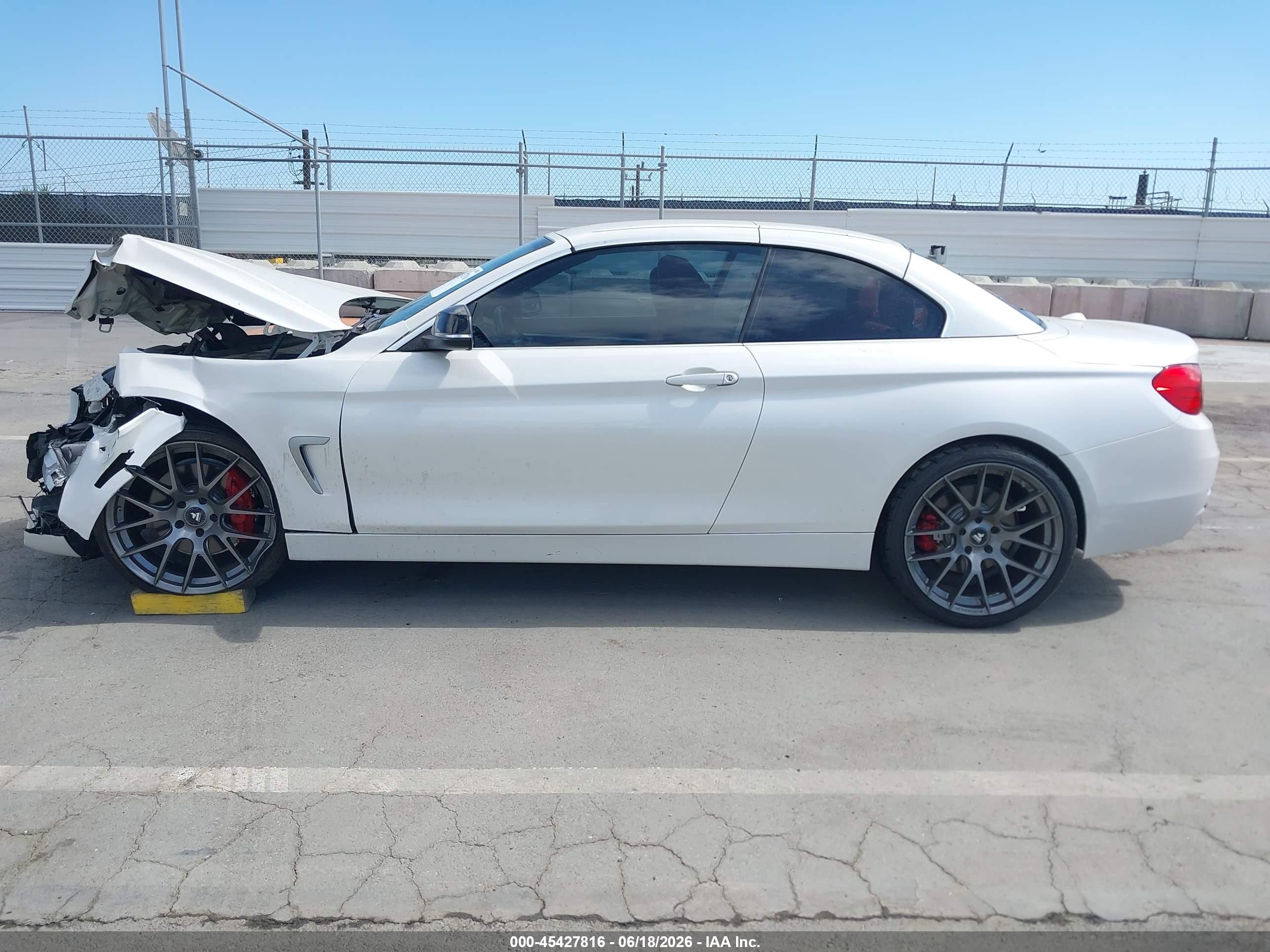 2015 Bmw 435i   White vin: WBA3T3C55F5A40728