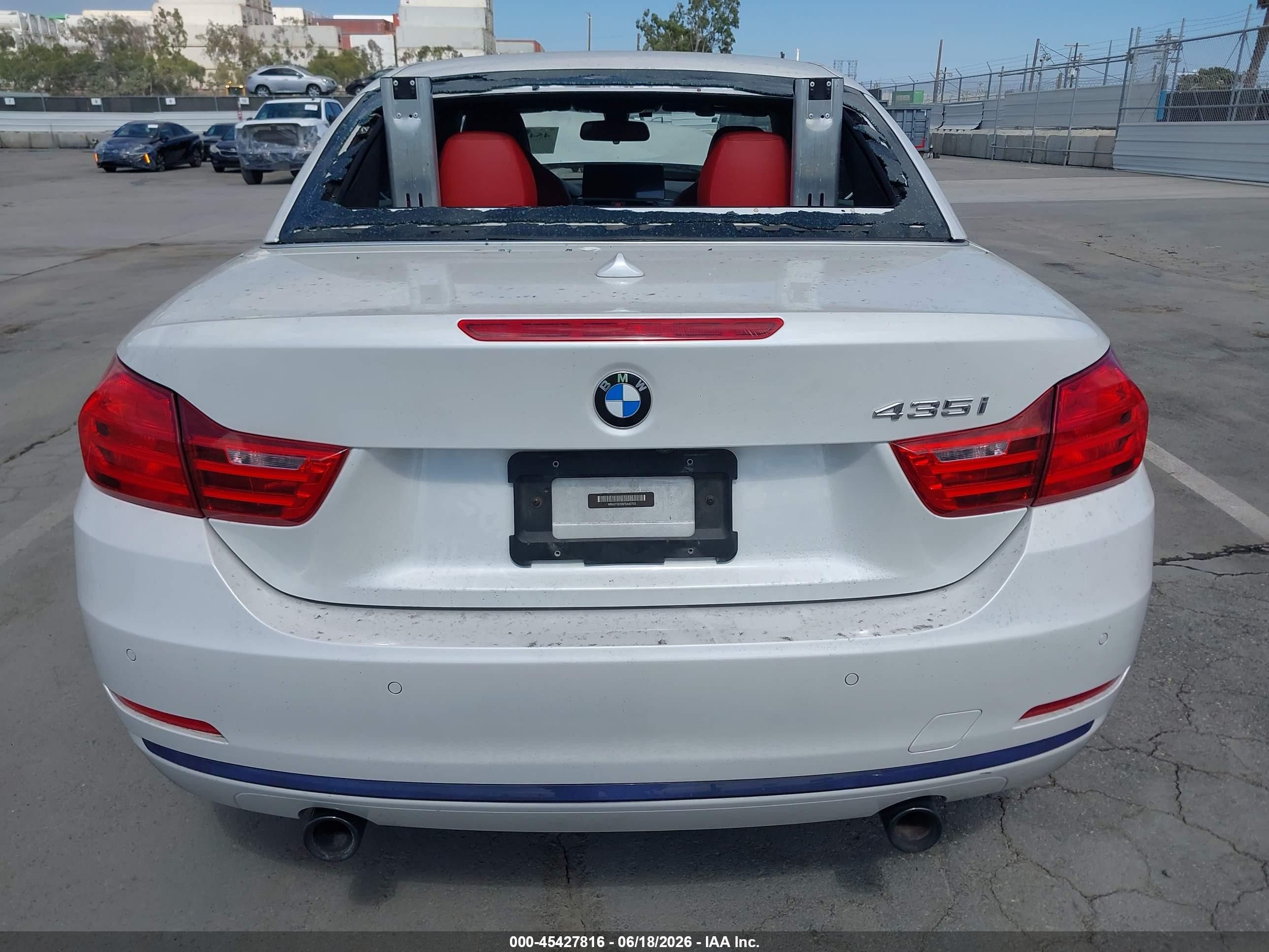 2015 Bmw 435i   White vin: WBA3T3C55F5A40728