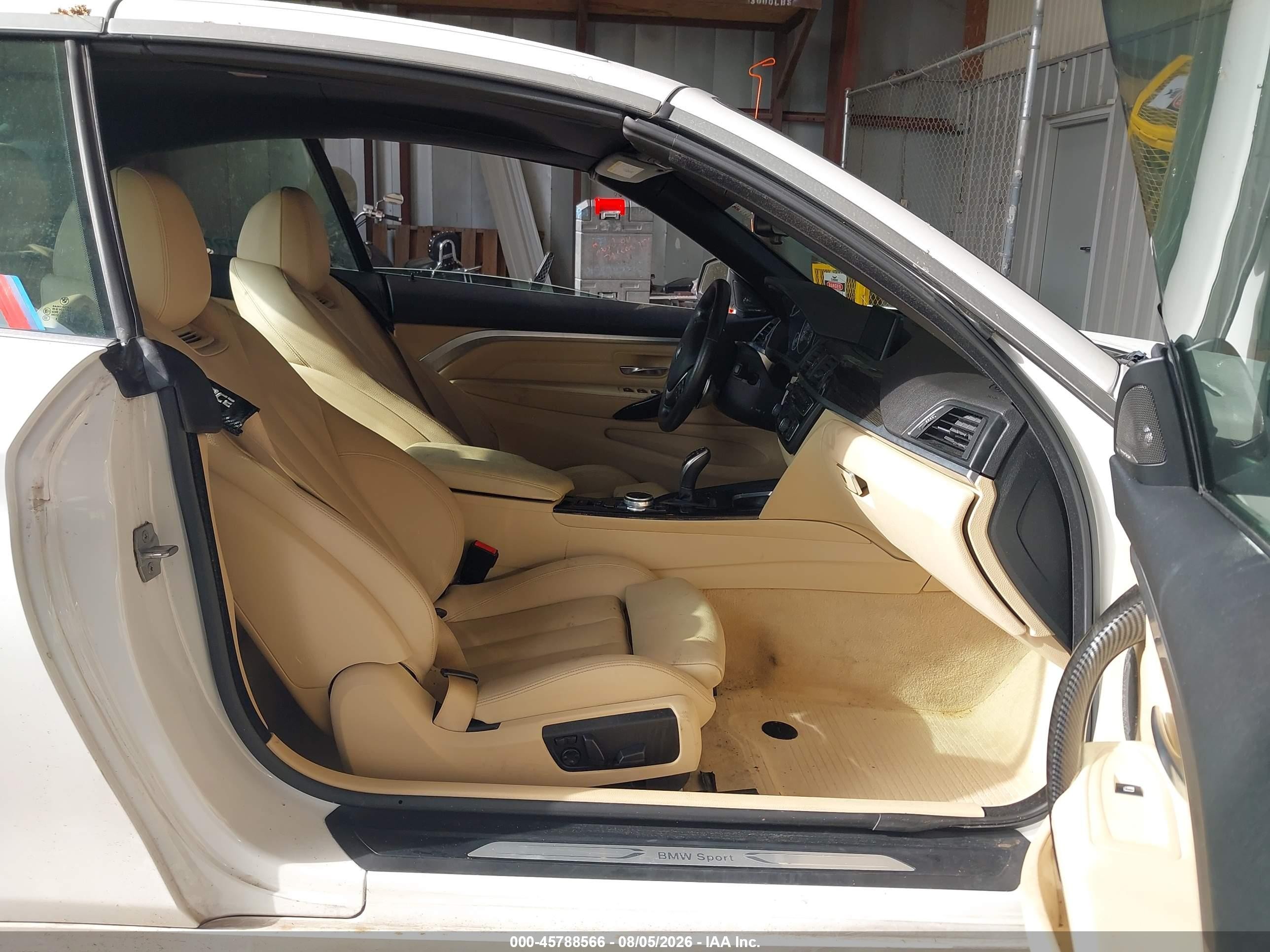 2015 Bmw 435i   White vin: WBA3T3C55F5A40907