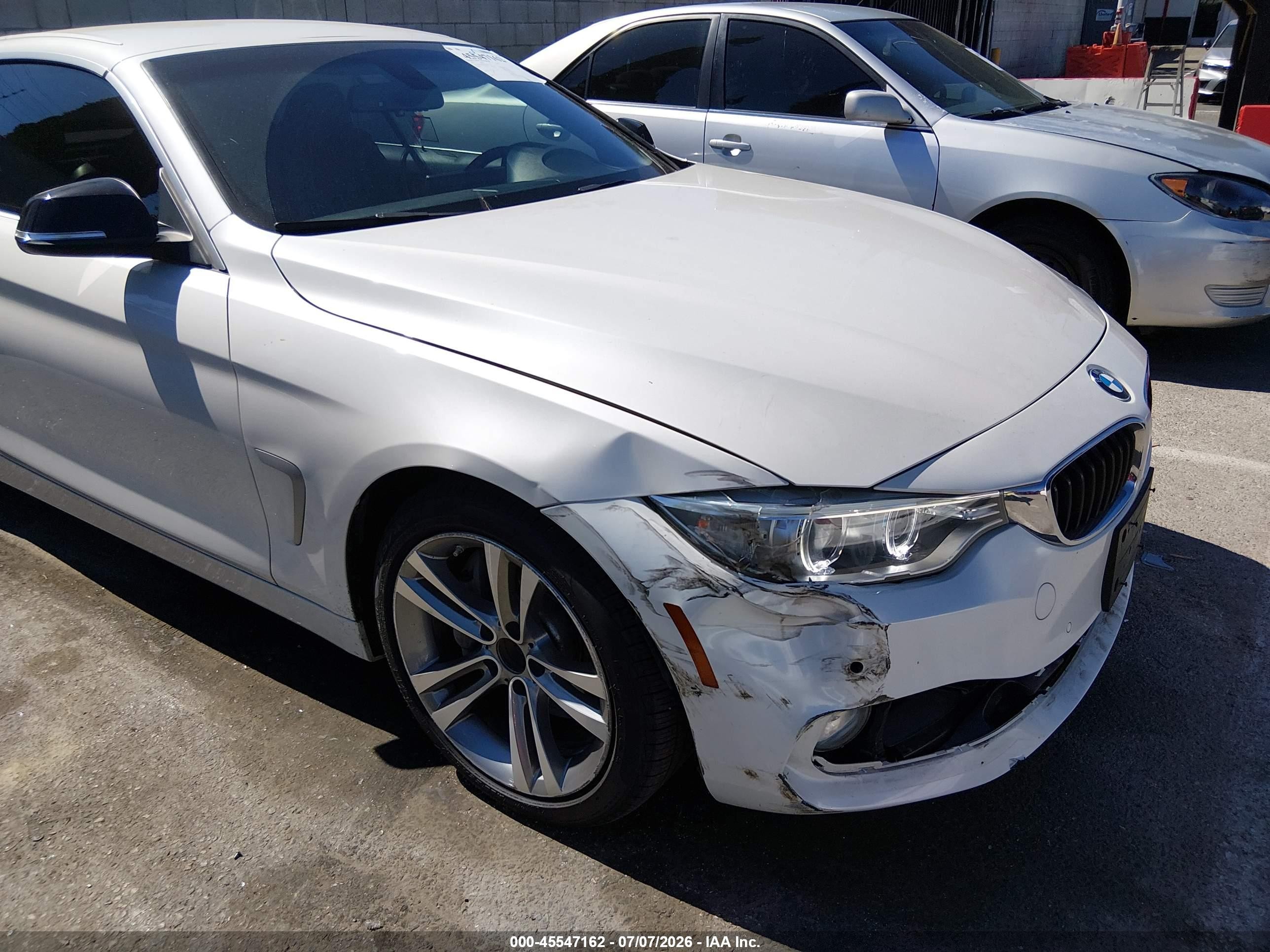 2015 Bmw 435i   White vin: WBA3T3C55FP939610