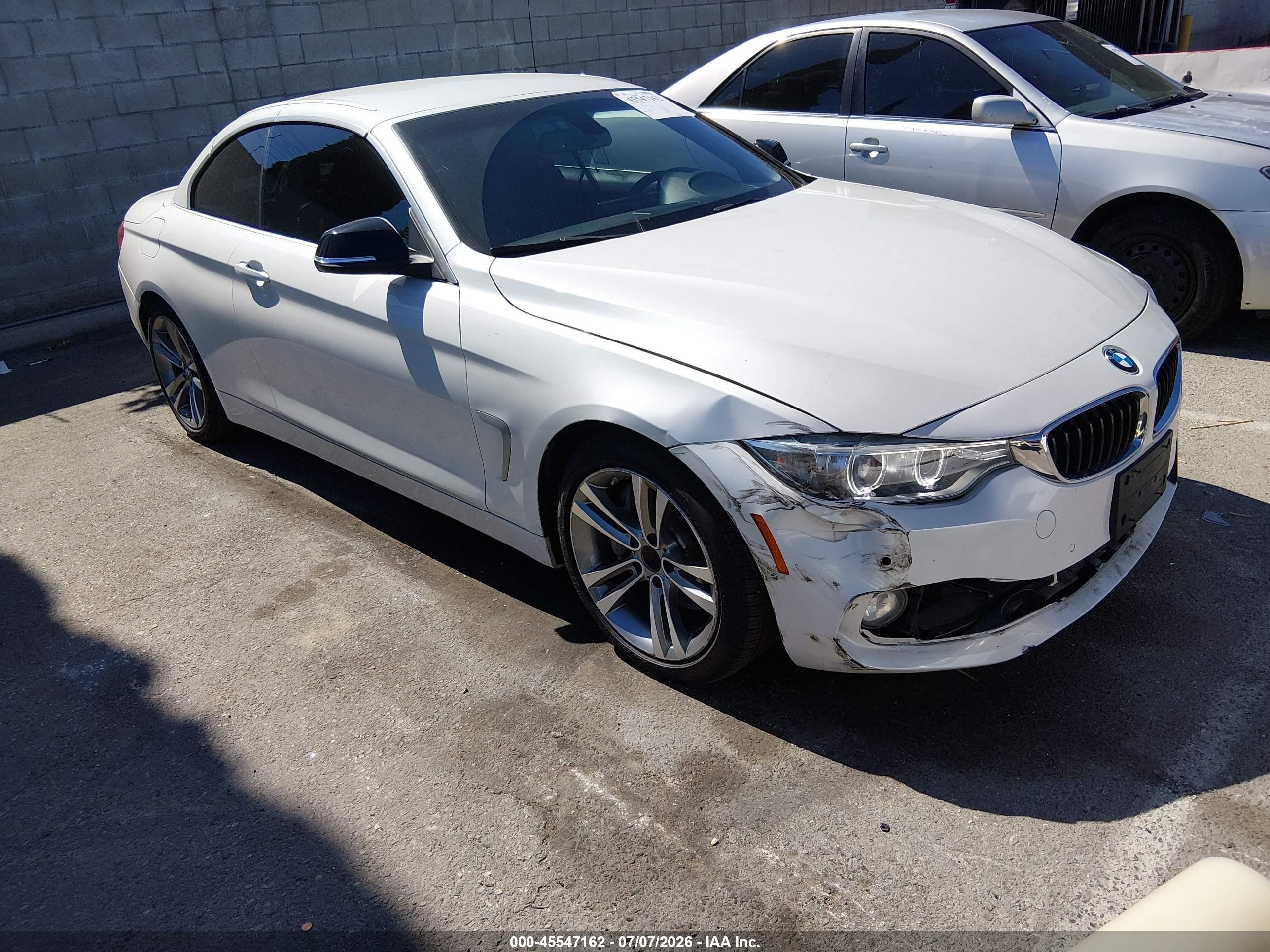 2015 Bmw 435i   White vin: WBA3T3C55FP939610