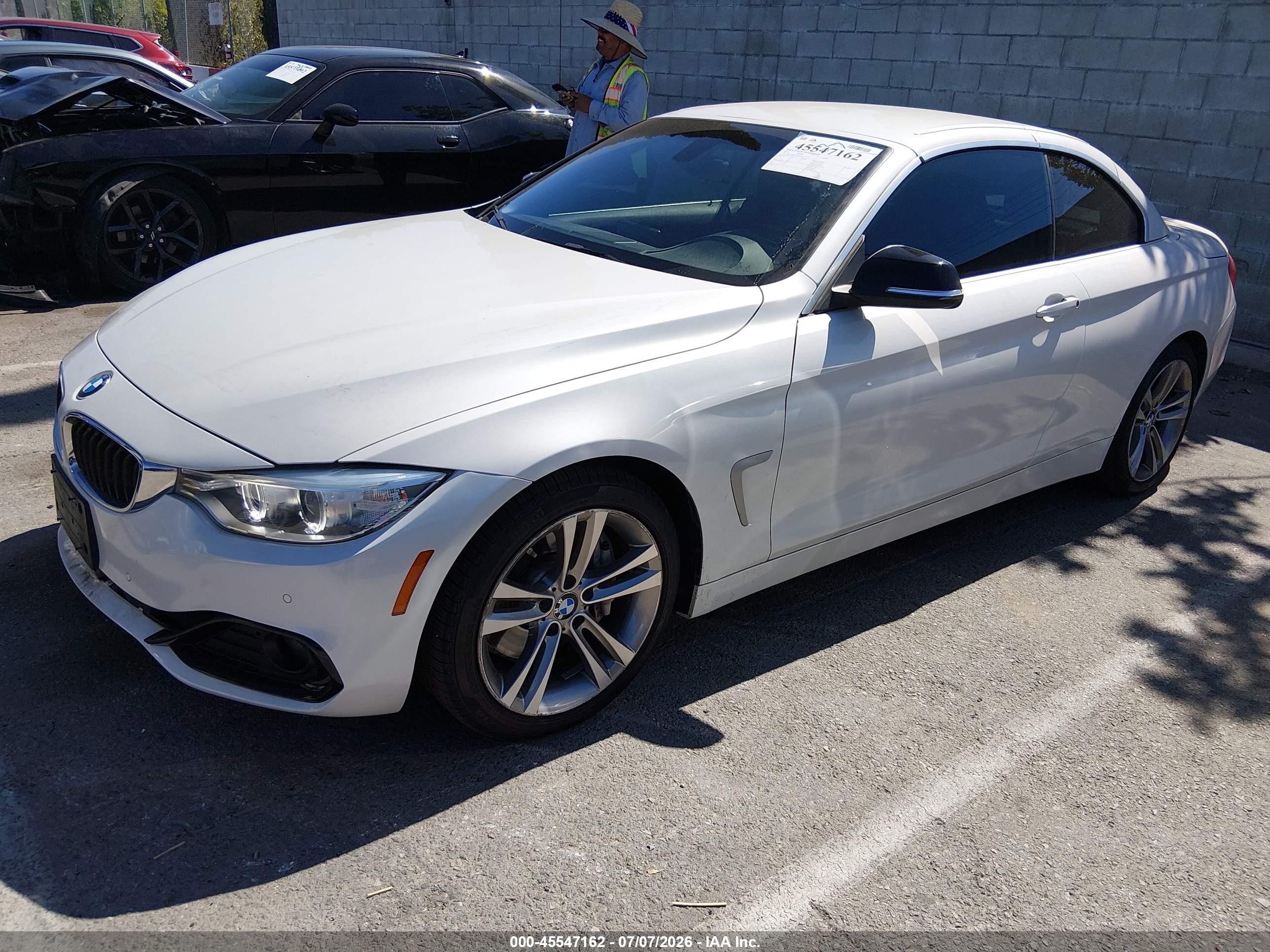 2015 Bmw 435i   White vin: WBA3T3C55FP939610