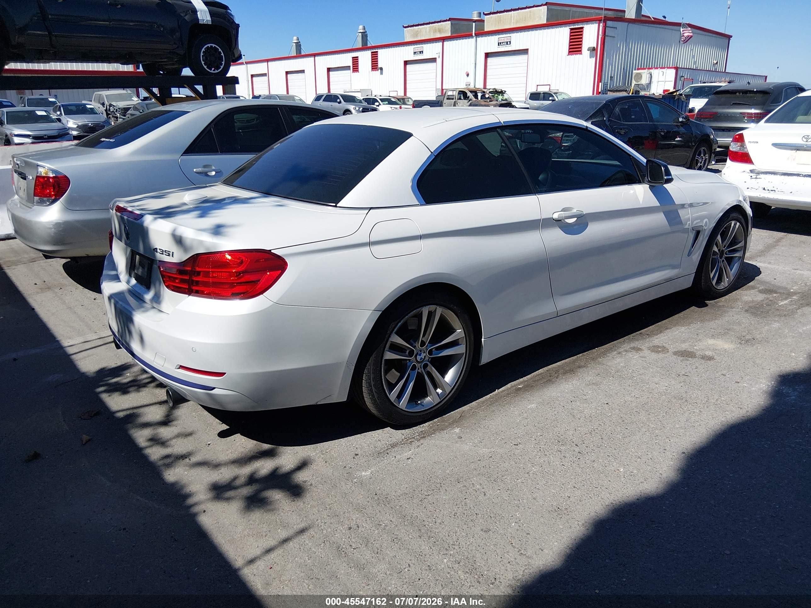 2015 Bmw 435i   White vin: WBA3T3C55FP939610