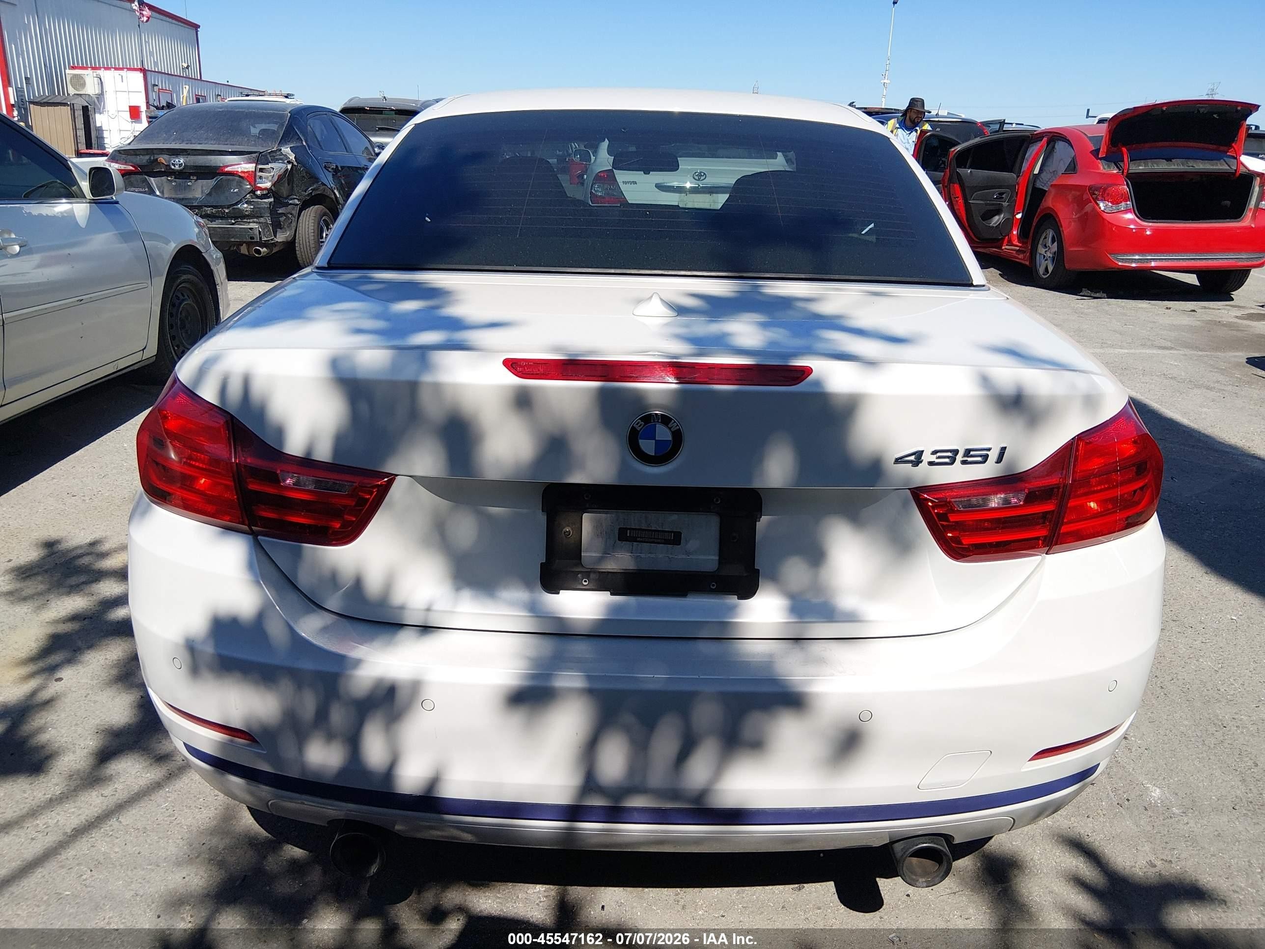 2015 Bmw 435i   White vin: WBA3T3C55FP939610