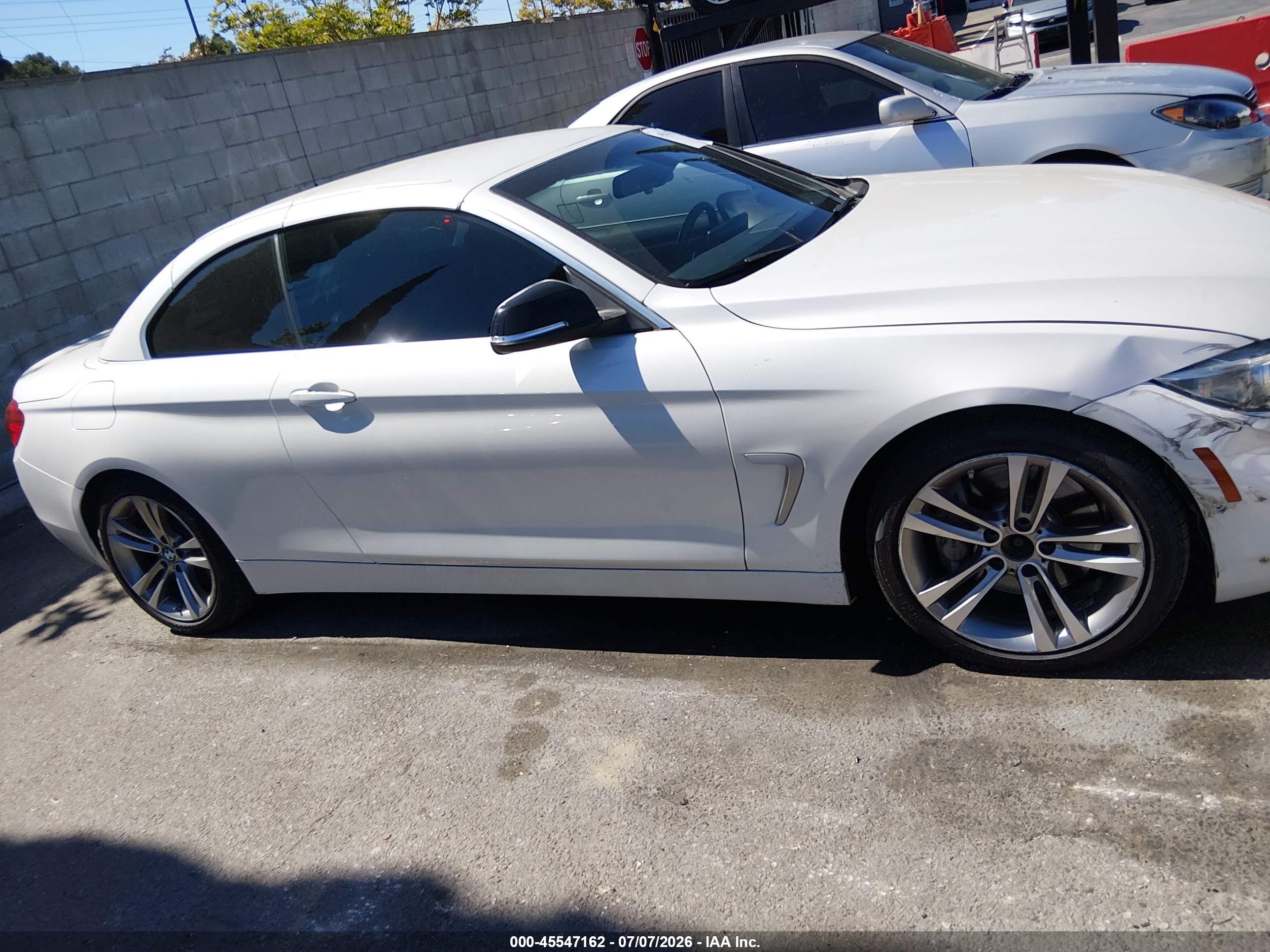2015 Bmw 435i   White vin: WBA3T3C55FP939610