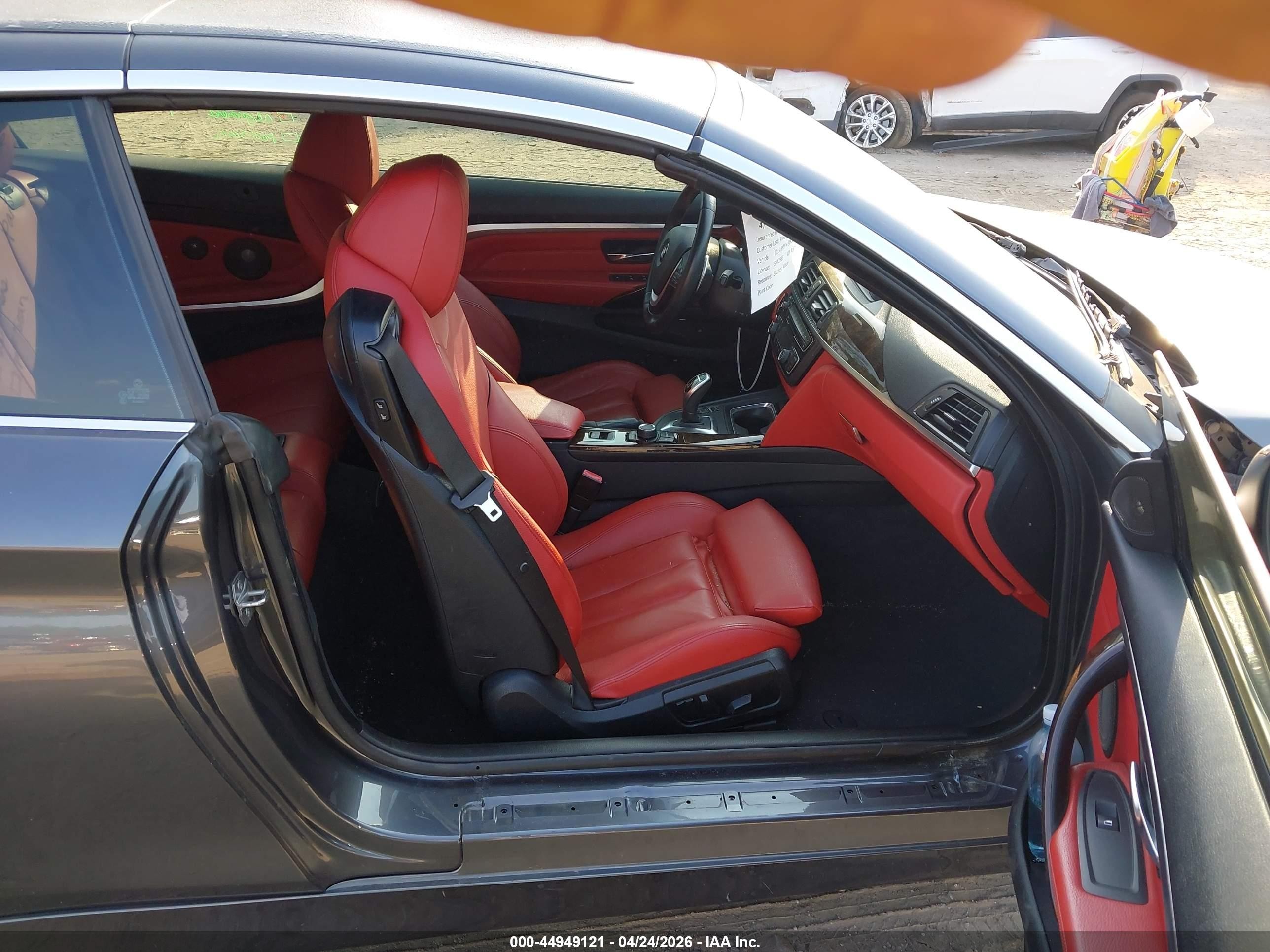 2015 Bmw 435i Gray vin: WBA3T3C58F5A40433