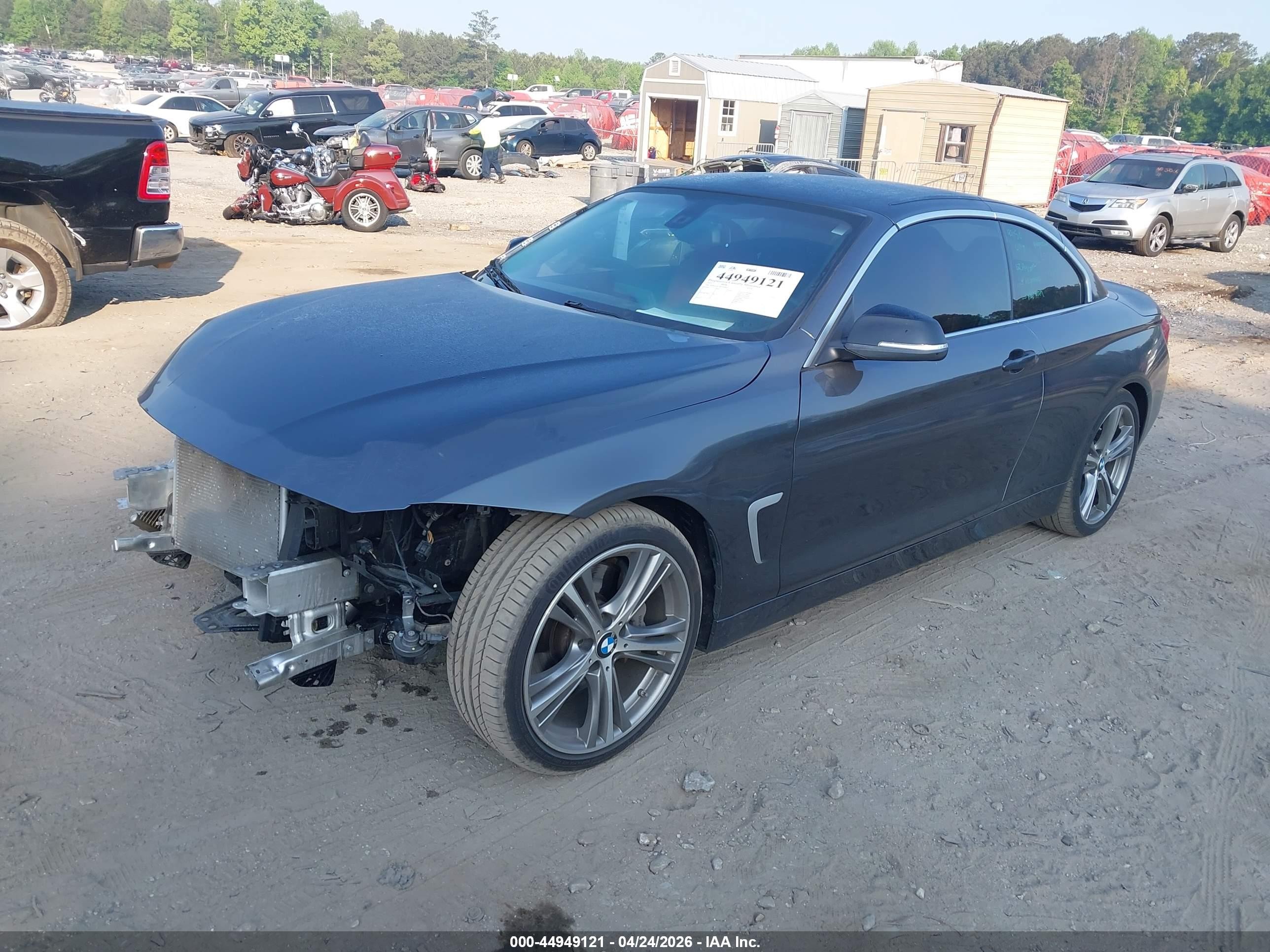 2015 Bmw 435i Gray vin: WBA3T3C58F5A40433
