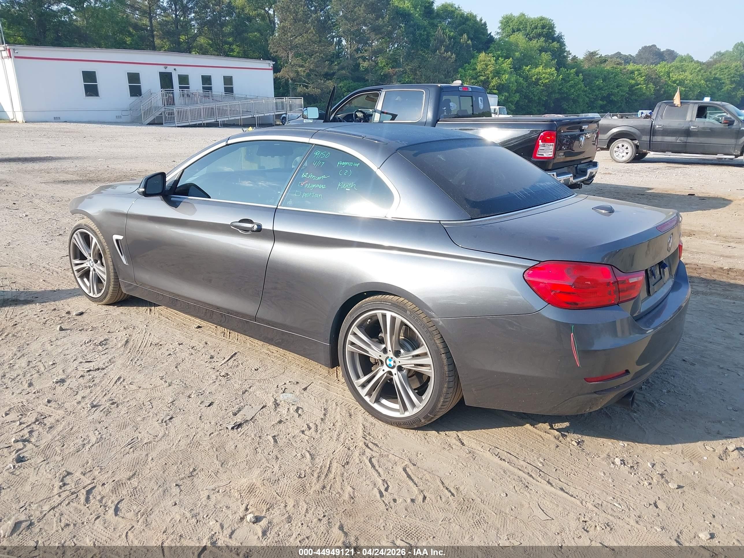 2015 Bmw 435i Gray vin: WBA3T3C58F5A40433