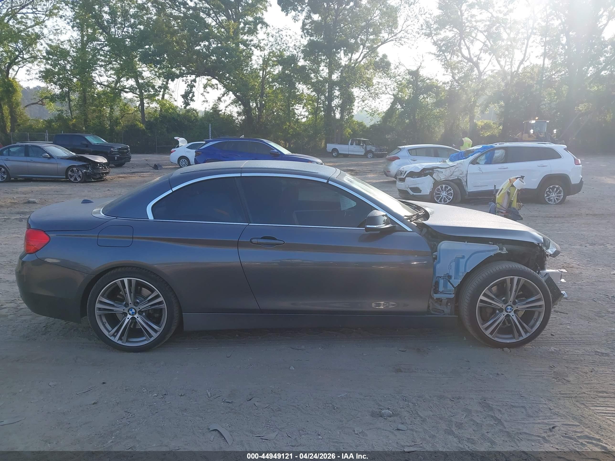 2015 Bmw 435i Gray vin: WBA3T3C58F5A40433