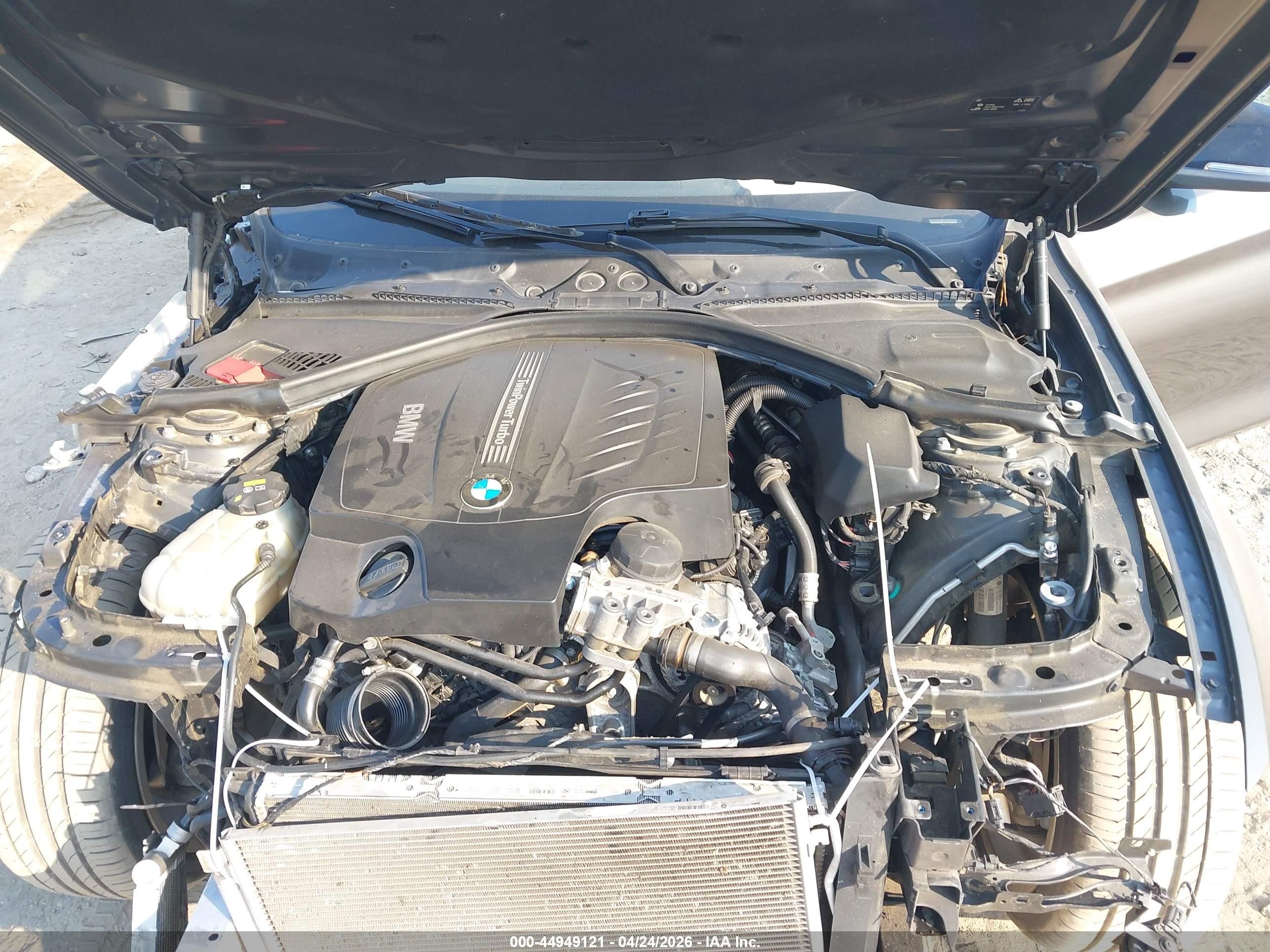 2015 Bmw 435i Gray vin: WBA3T3C58F5A40433