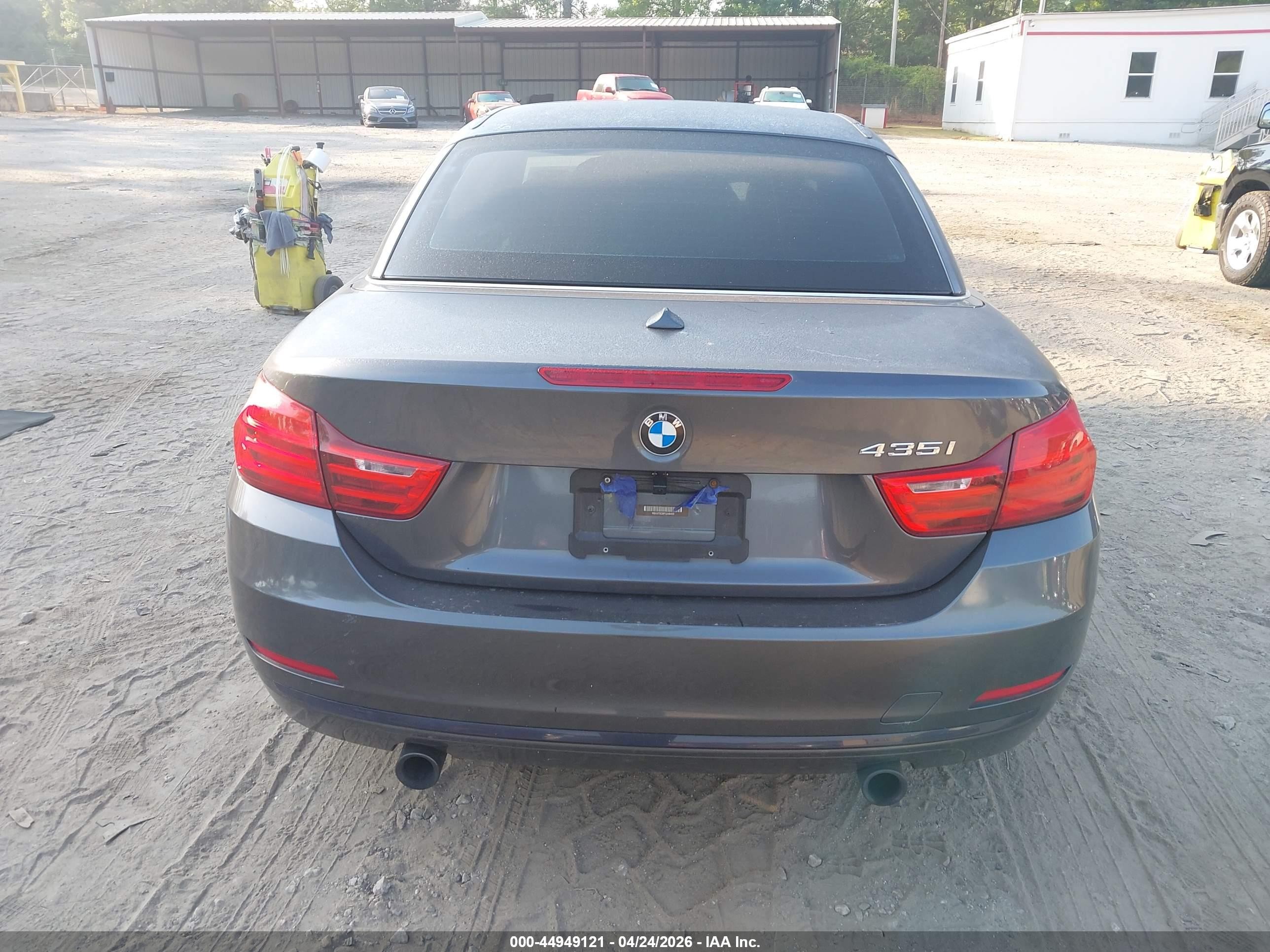 2015 Bmw 435i Gray vin: WBA3T3C58F5A40433