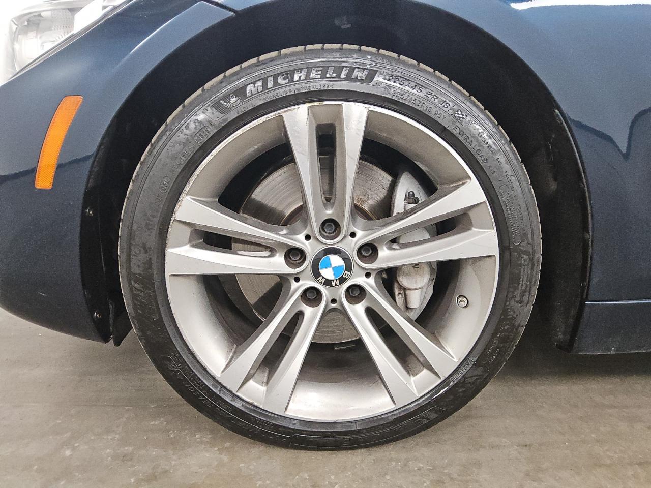2015 Bmw 435 Xi Blue vin: WBA3T7C50F5A36822 Damage: Left Front Wheel, Curb Rash, > 12 Inches