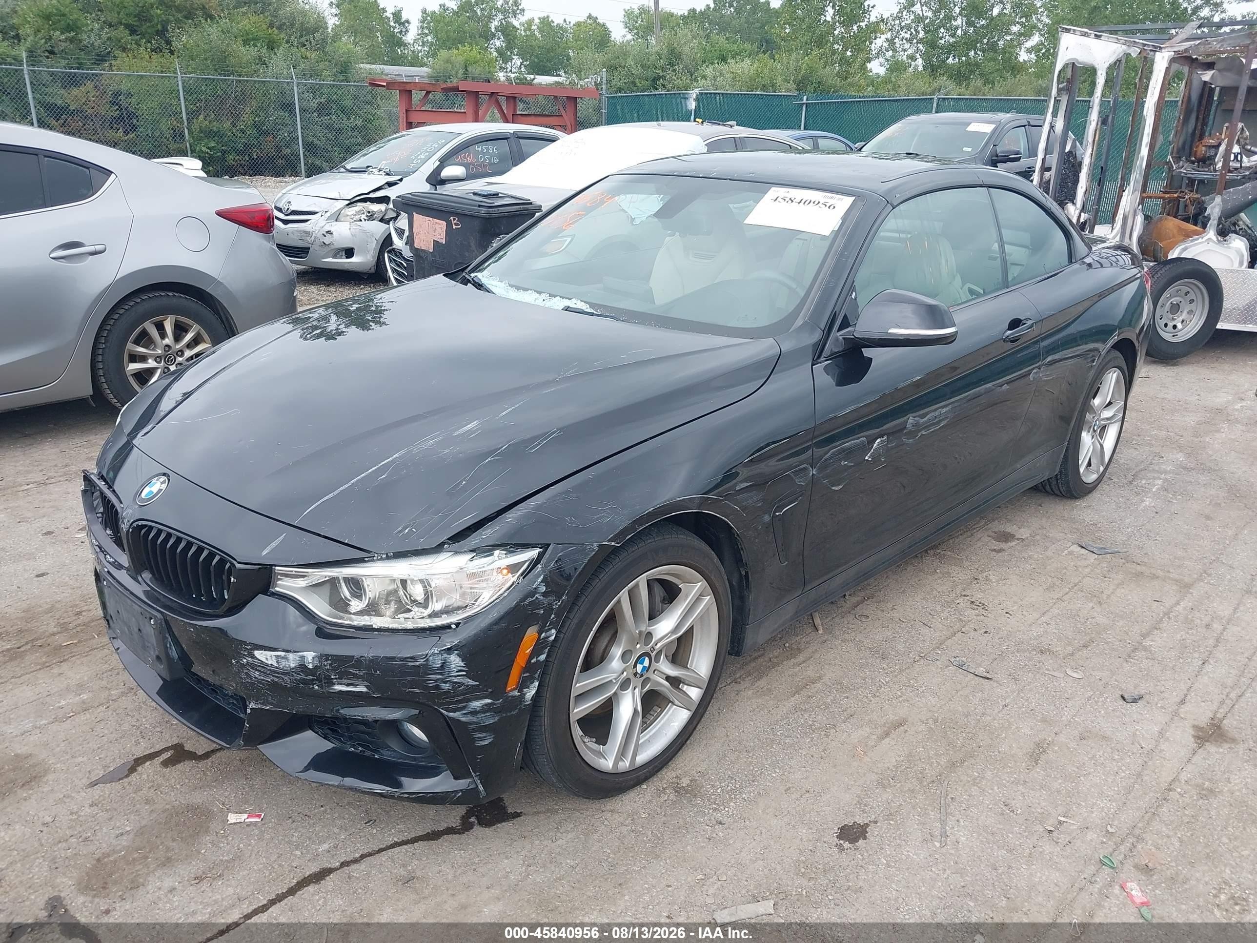 2015 Bmw 435i Xdrive Black vin: WBA3T7C50FPW79933