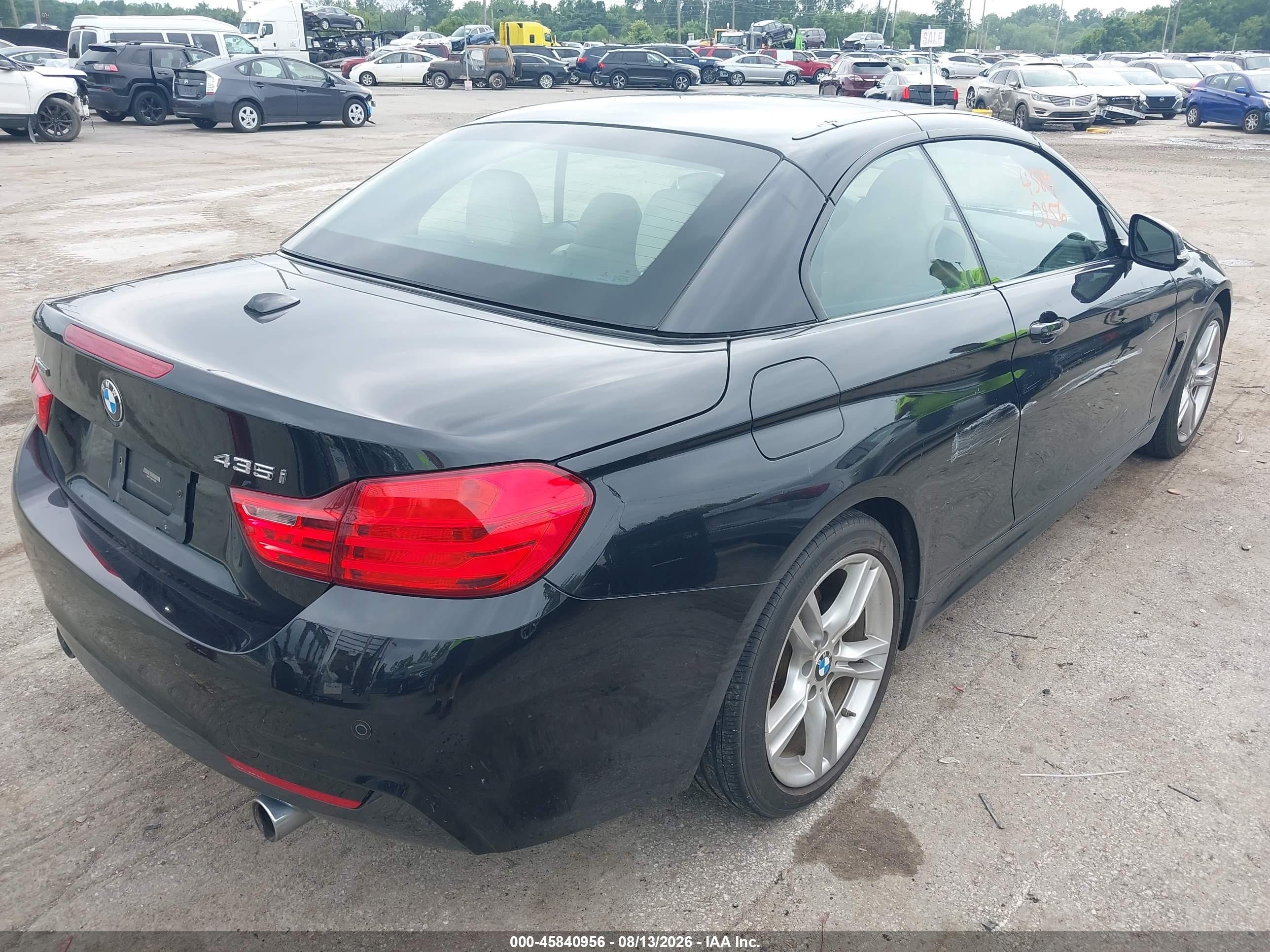 2015 Bmw 435i Xdrive Black vin: WBA3T7C50FPW79933