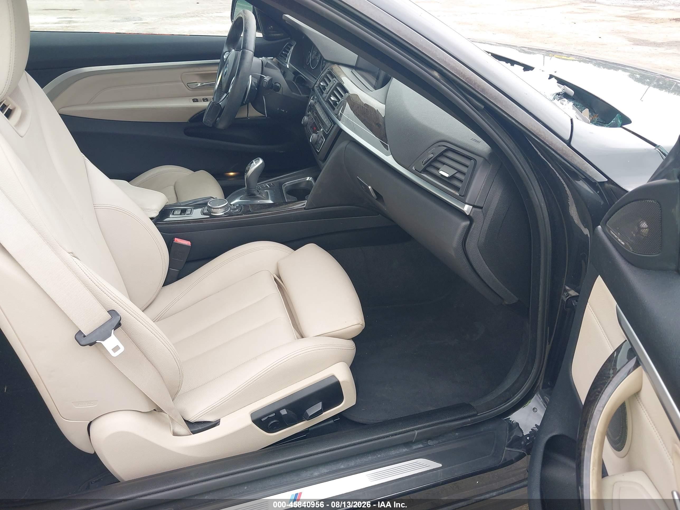 2015 Bmw 435i Xdrive Black vin: WBA3T7C50FPW79933