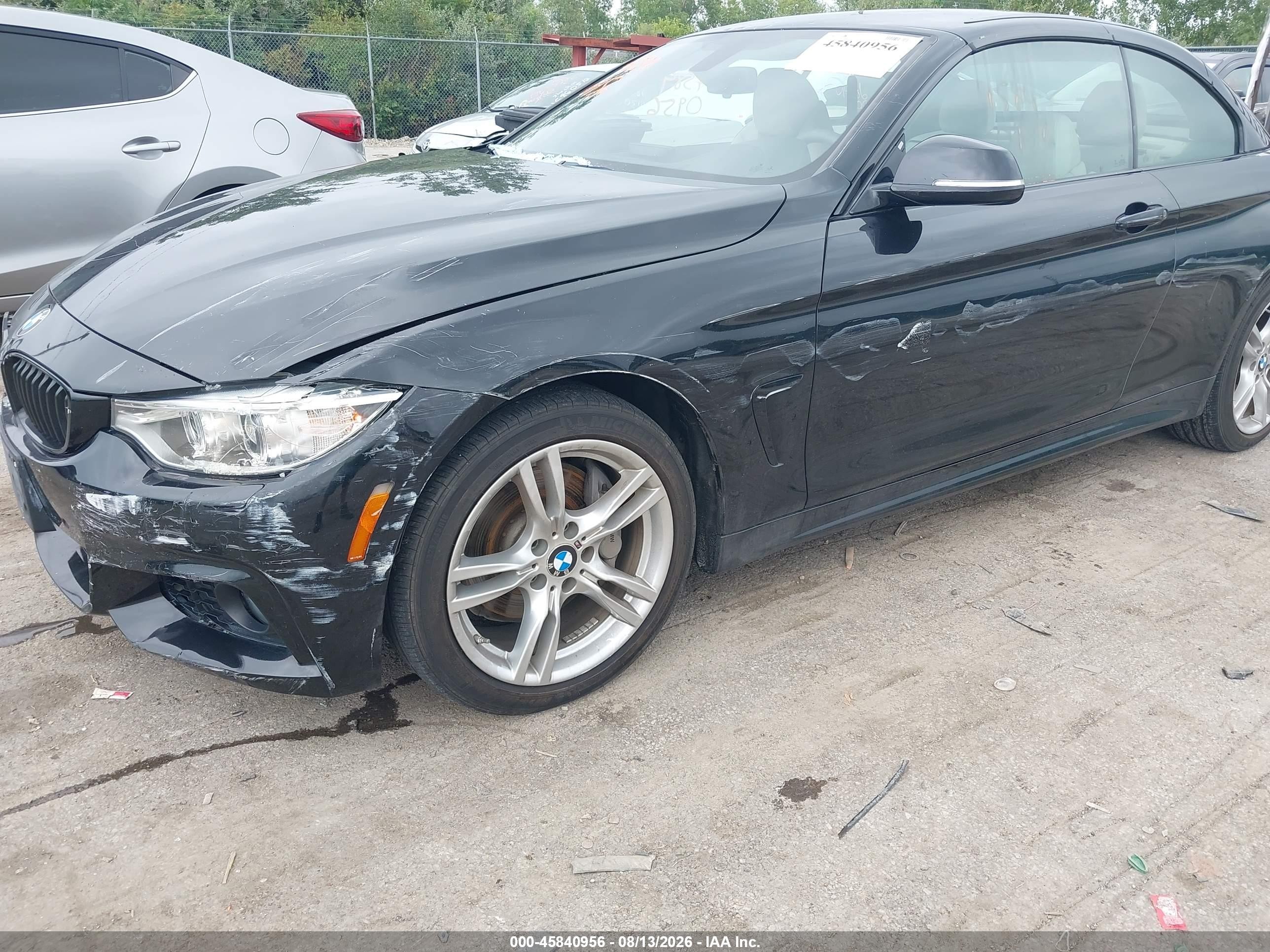 2015 Bmw 435i Xdrive Black vin: WBA3T7C50FPW79933