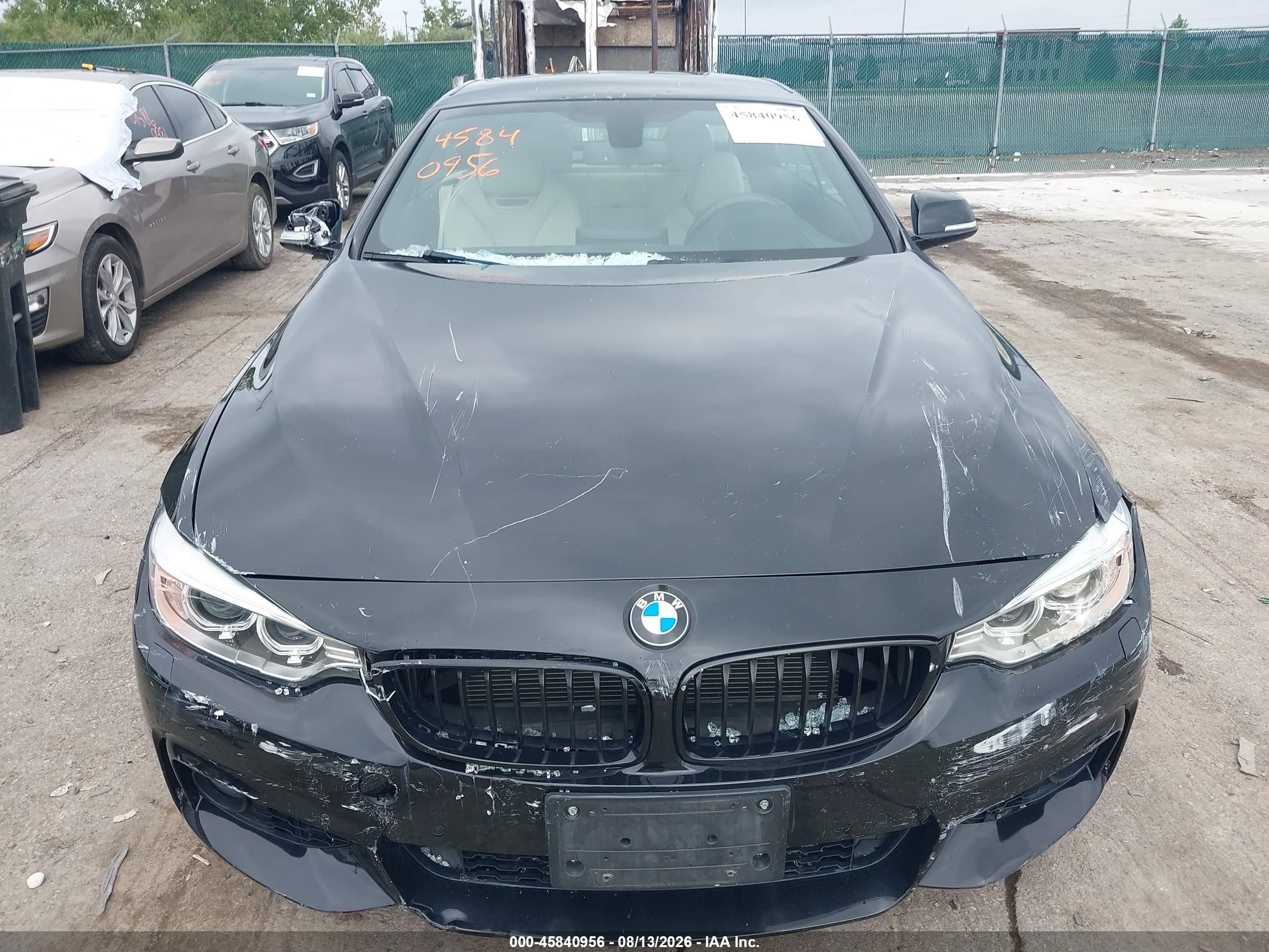 2015 Bmw 435i Xdrive Black vin: WBA3T7C50FPW79933