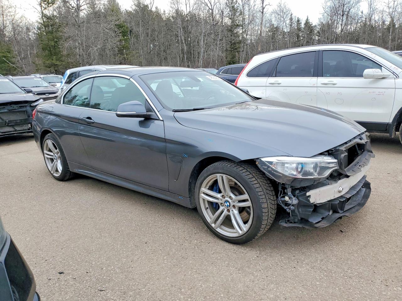 2015 Bmw 435 Xi Gray vin: WBA3T7C54FPW79272
