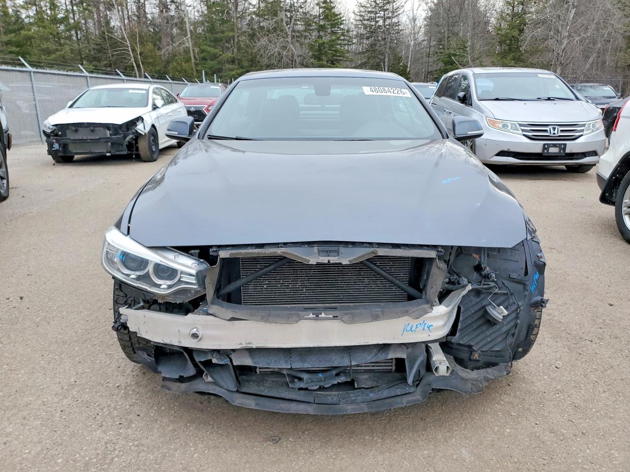 2015 Bmw 435 Xi Gray vin: WBA3T7C54FPW79272