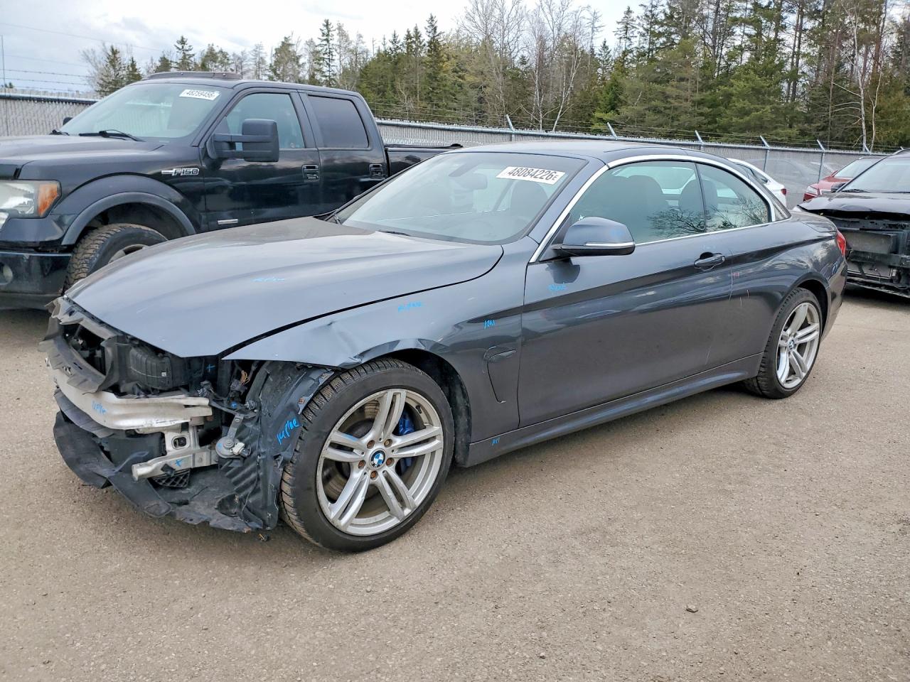 2015 Bmw 435 Xi Gray vin: WBA3T7C54FPW79272