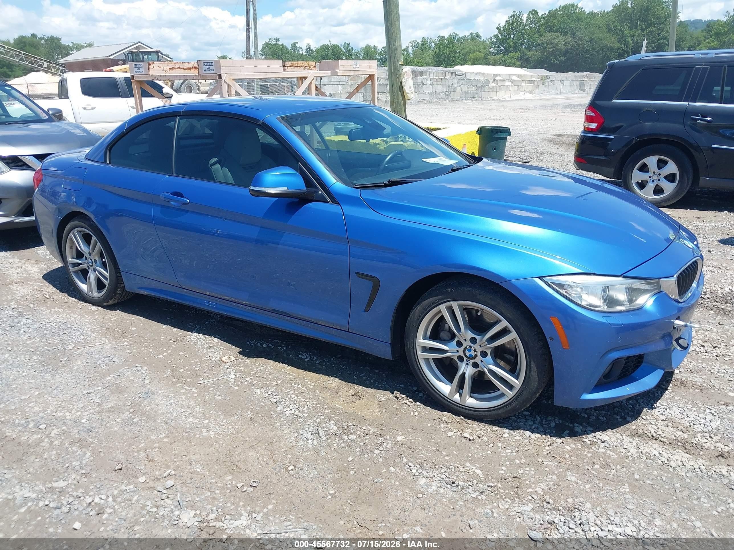2015 Bmw 435i Xdrive Синий vin: WBA3T7C58F5A36857