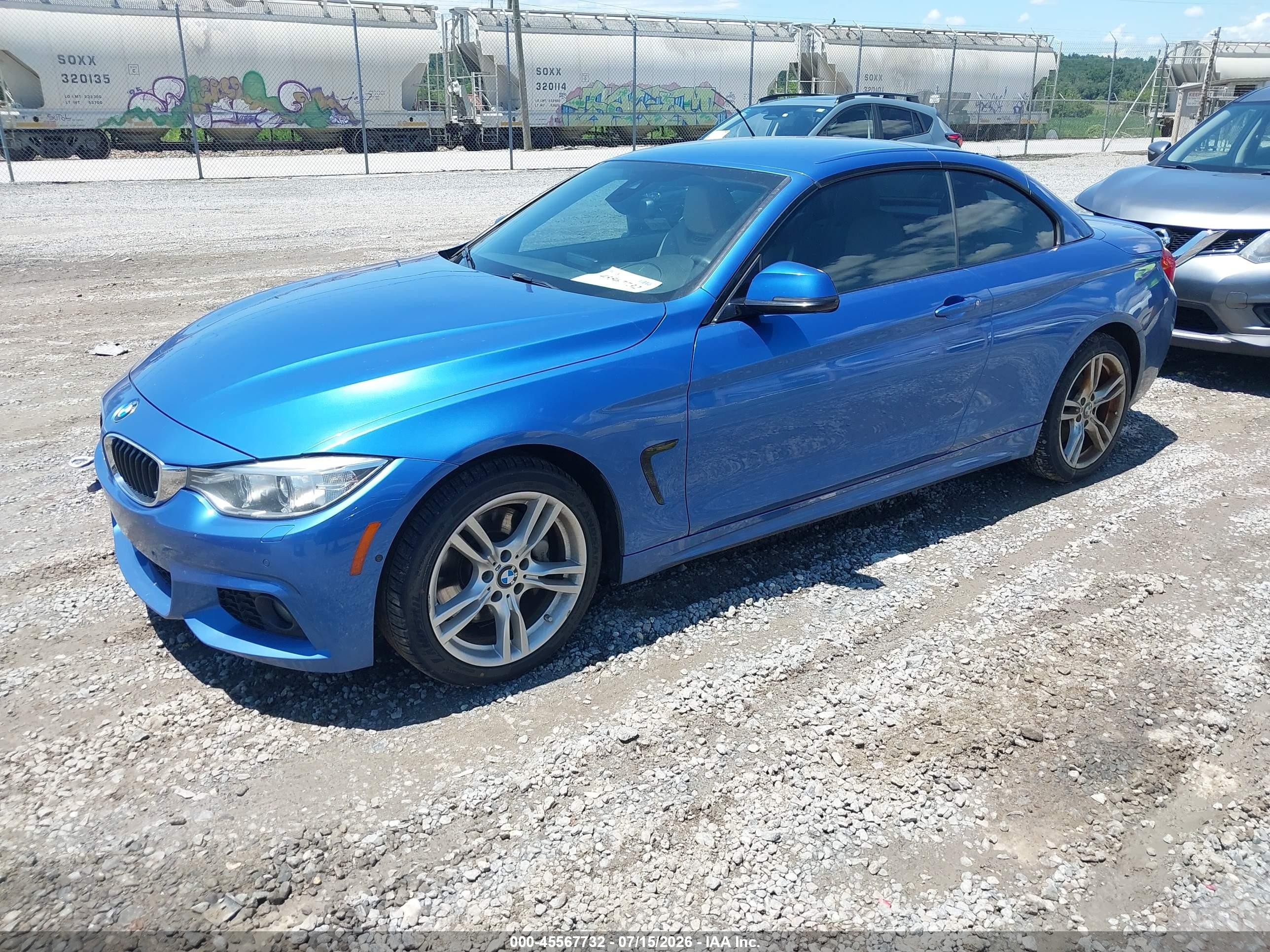 2015 Bmw 435i Xdrive Синий vin: WBA3T7C58F5A36857