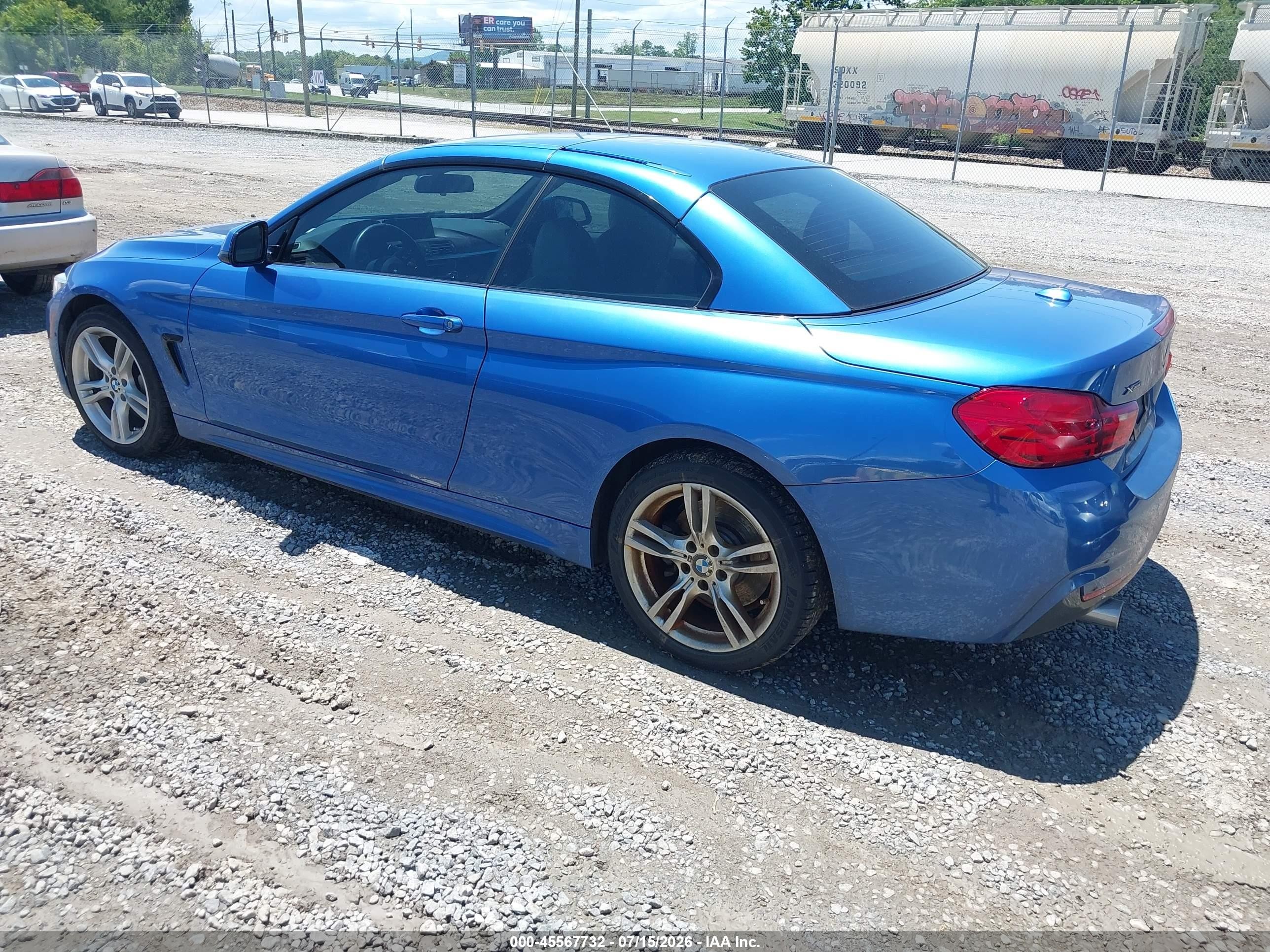 2015 Bmw 435i Xdrive Синий vin: WBA3T7C58F5A36857