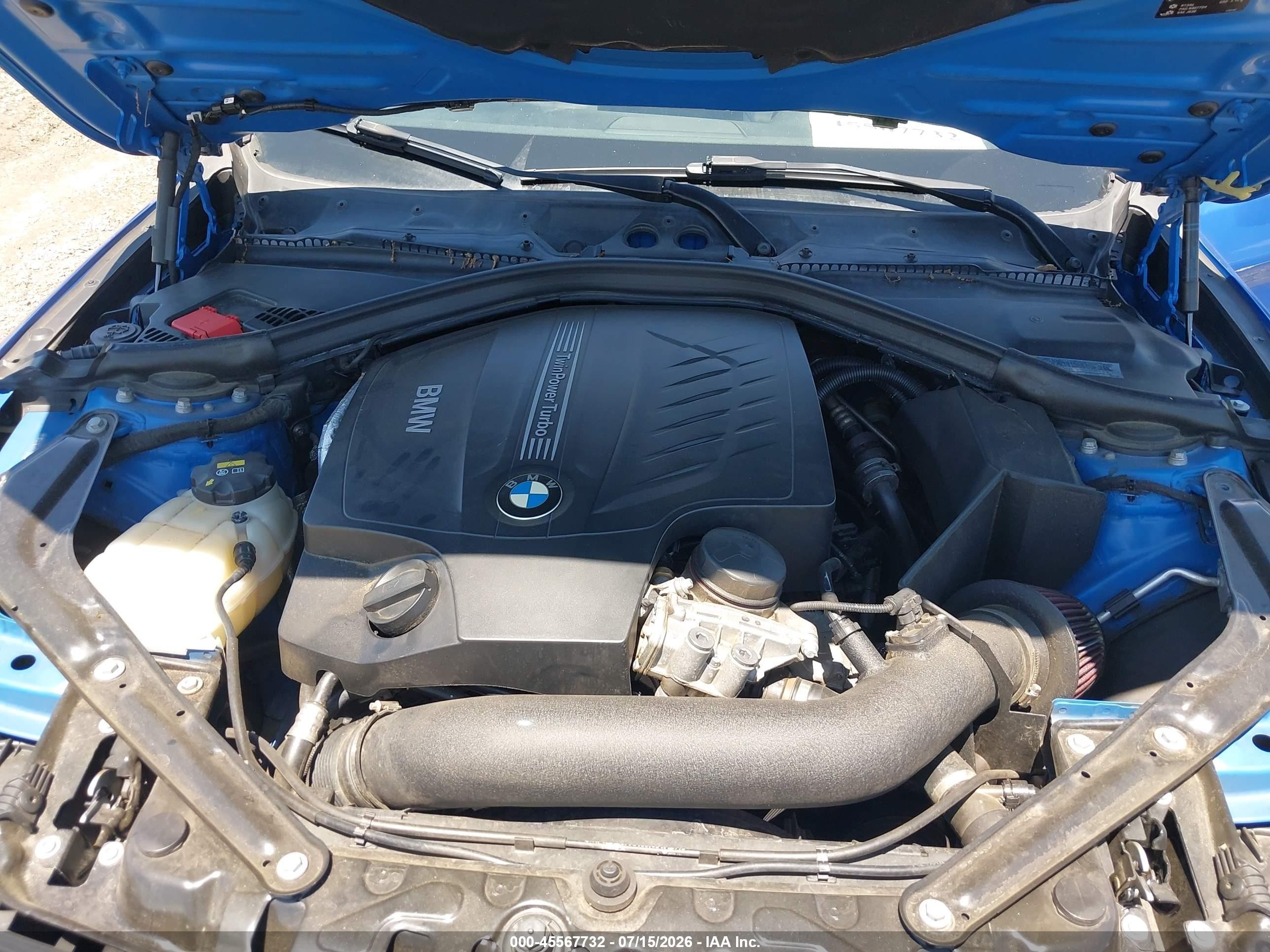 2015 Bmw 435i Xdrive Синий vin: WBA3T7C58F5A36857