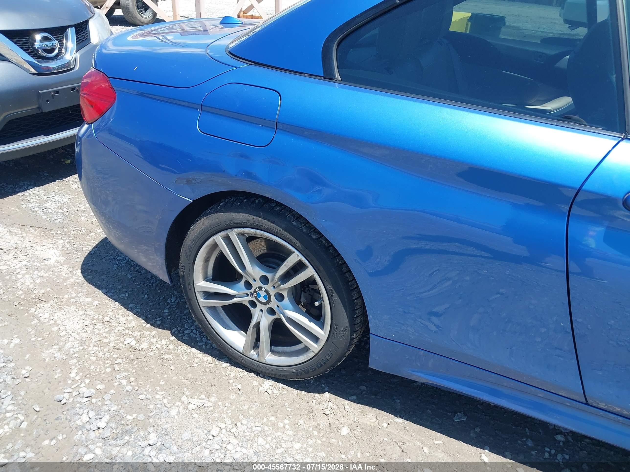 2015 Bmw 435i Xdrive Синий vin: WBA3T7C58F5A36857