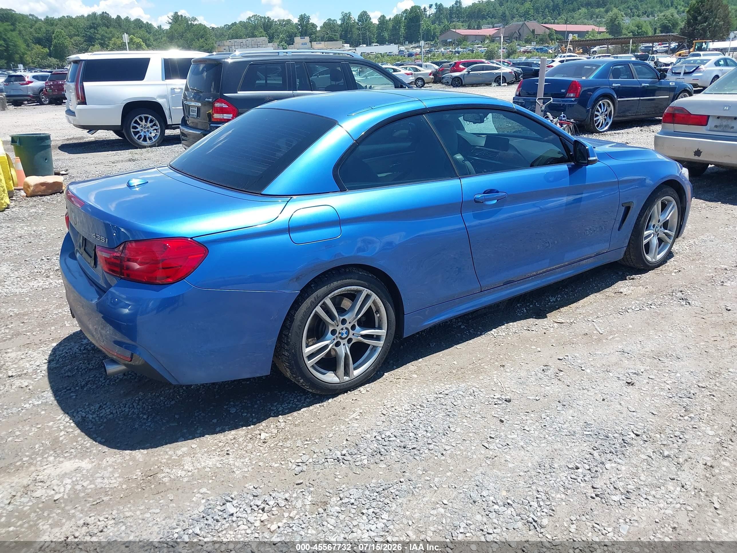 2015 Bmw 435i Xdrive Синий vin: WBA3T7C58F5A36857