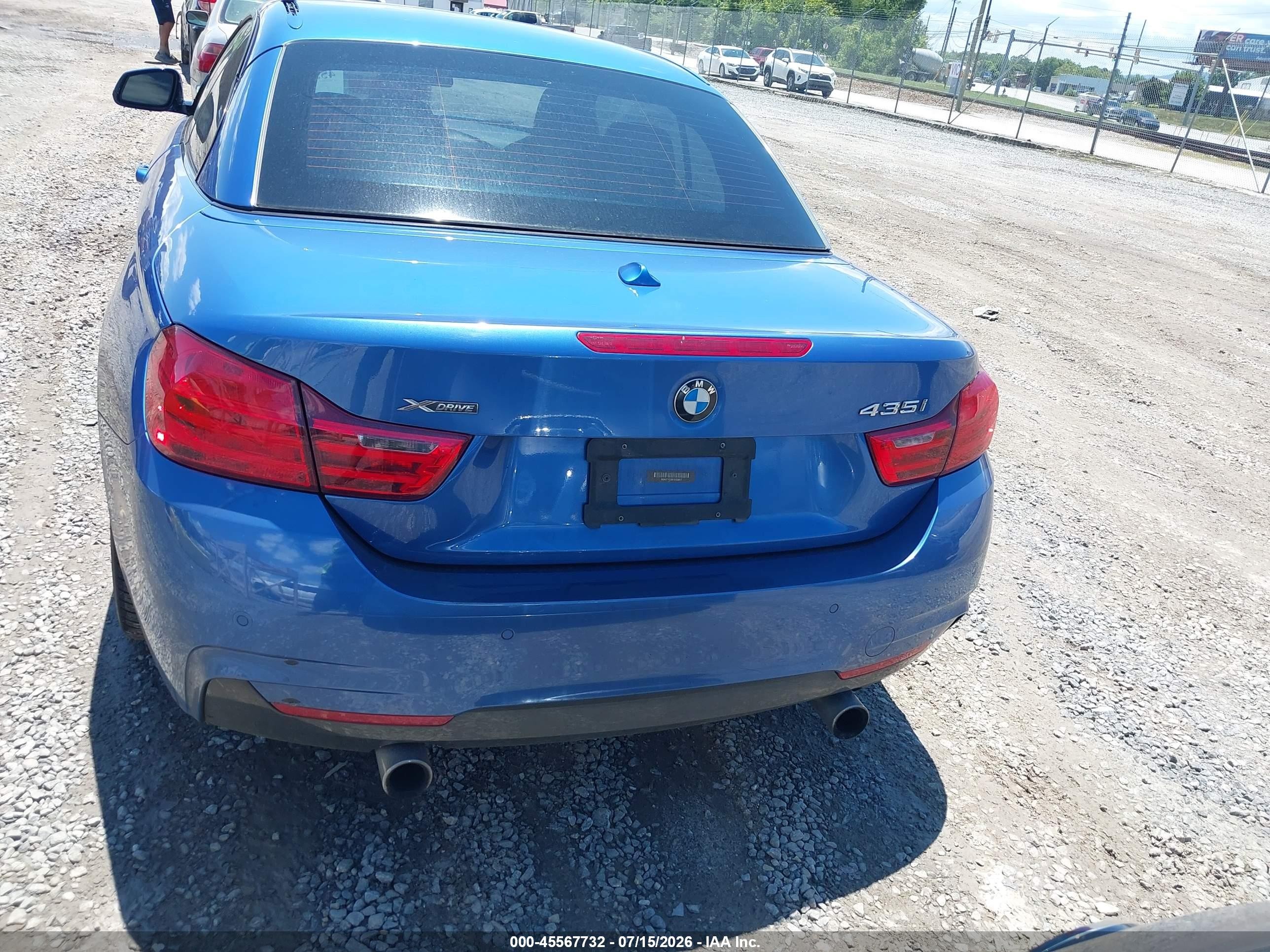 2015 Bmw 435i Xdrive Синий vin: WBA3T7C58F5A36857