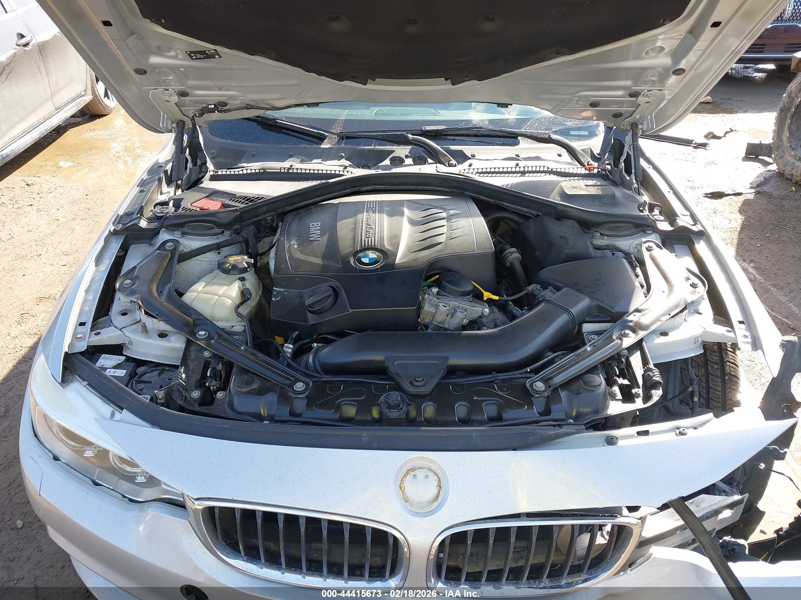 2015 Bmw 435i Xdrive Silver vin: WBA3T7C59FP942405