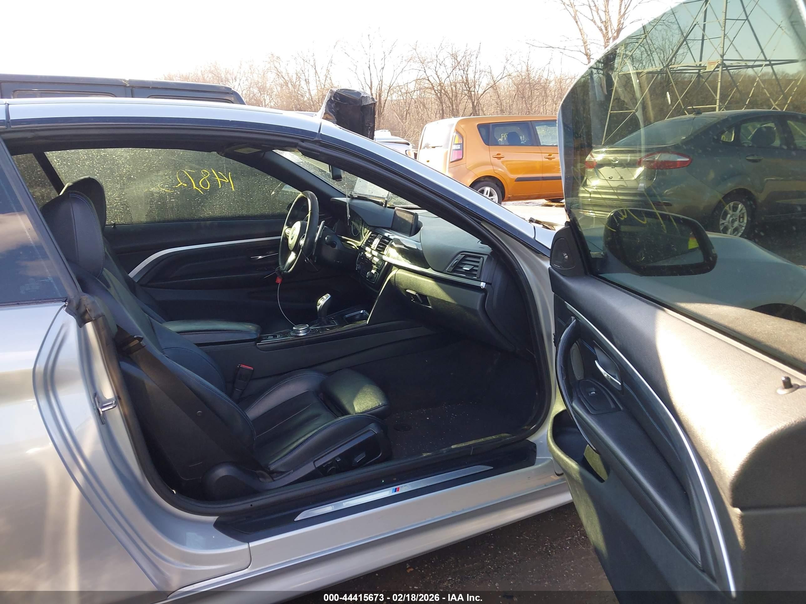 2015 Bmw 435i Xdrive Silver vin: WBA3T7C59FP942405