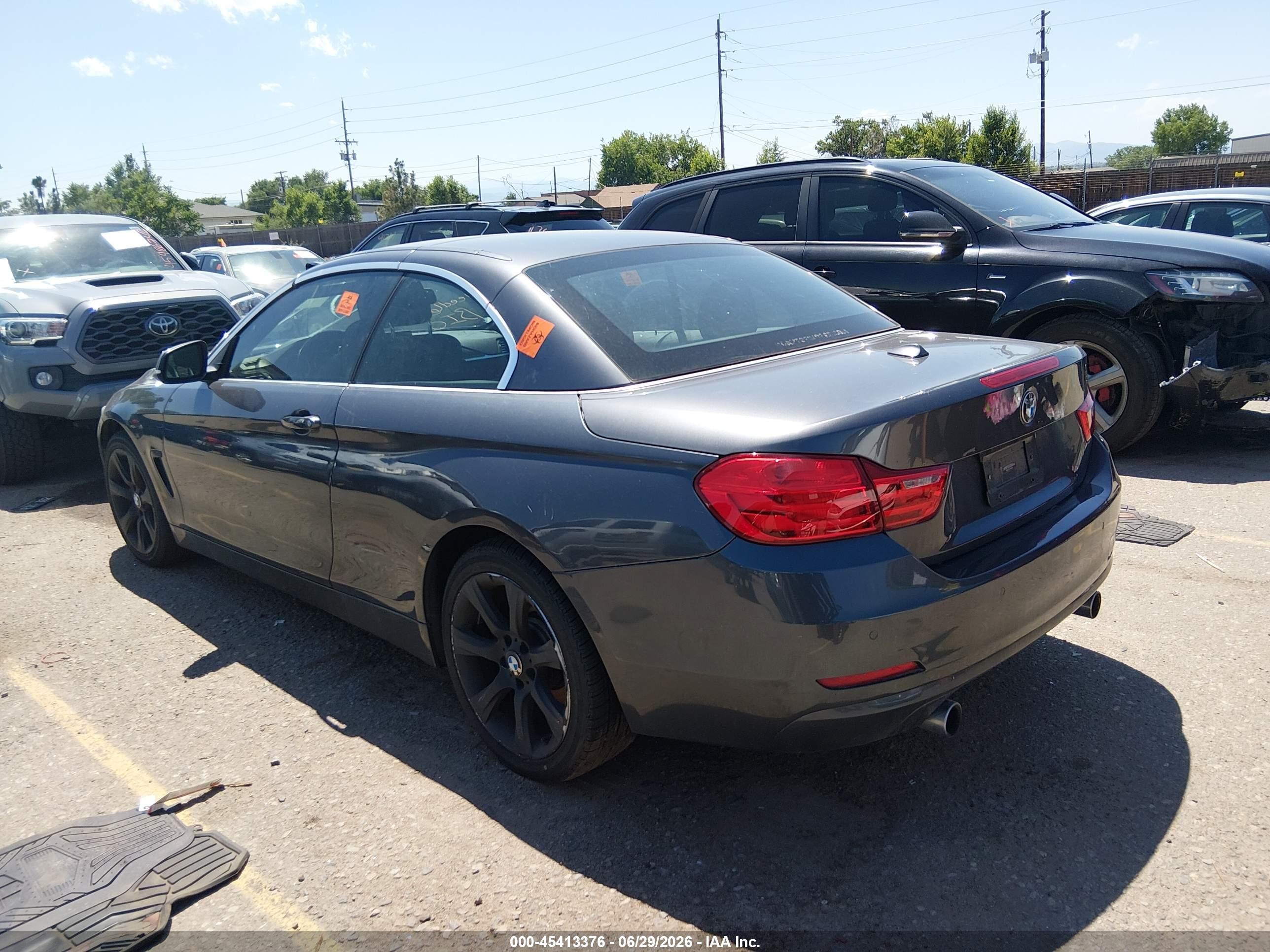 2015 Bmw 435i Xdrive Gray vin: WBA3T7C5XF5A36522