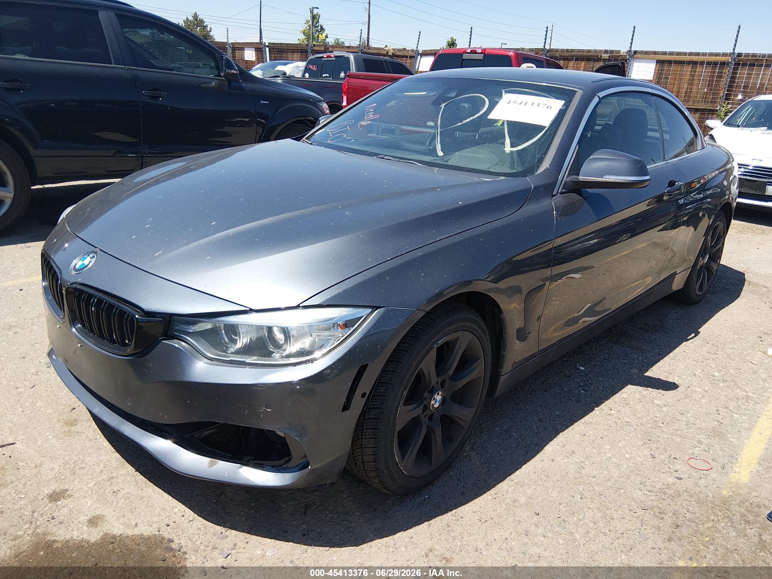2015 Bmw 435i Xdrive Gray vin: WBA3T7C5XF5A36522