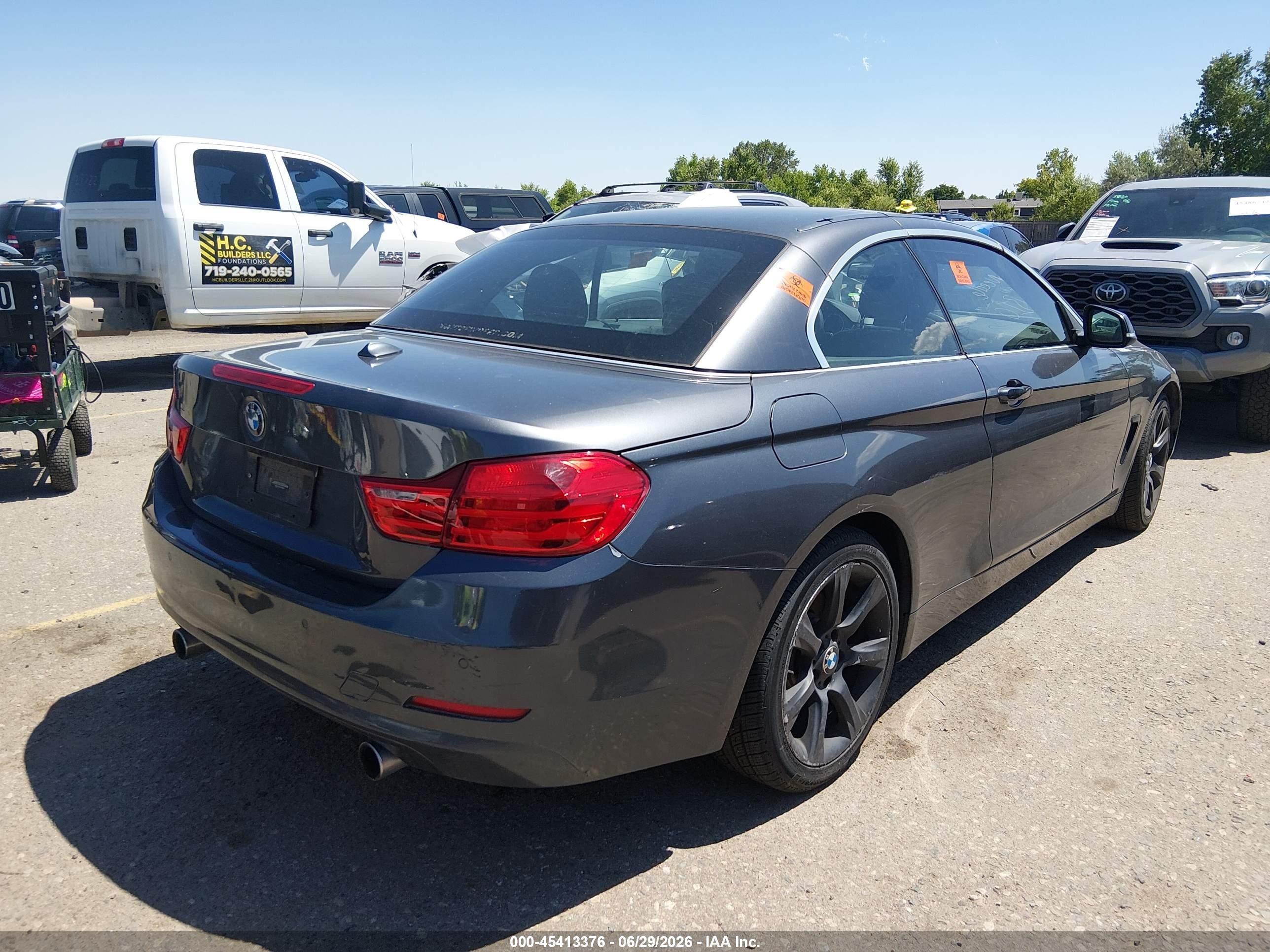 2015 Bmw 435i Xdrive Gray vin: WBA3T7C5XF5A36522