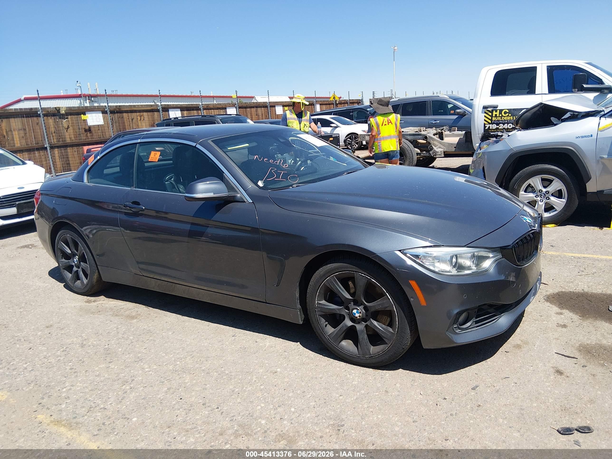 2015 Bmw 435i Xdrive Gray vin: WBA3T7C5XF5A36522