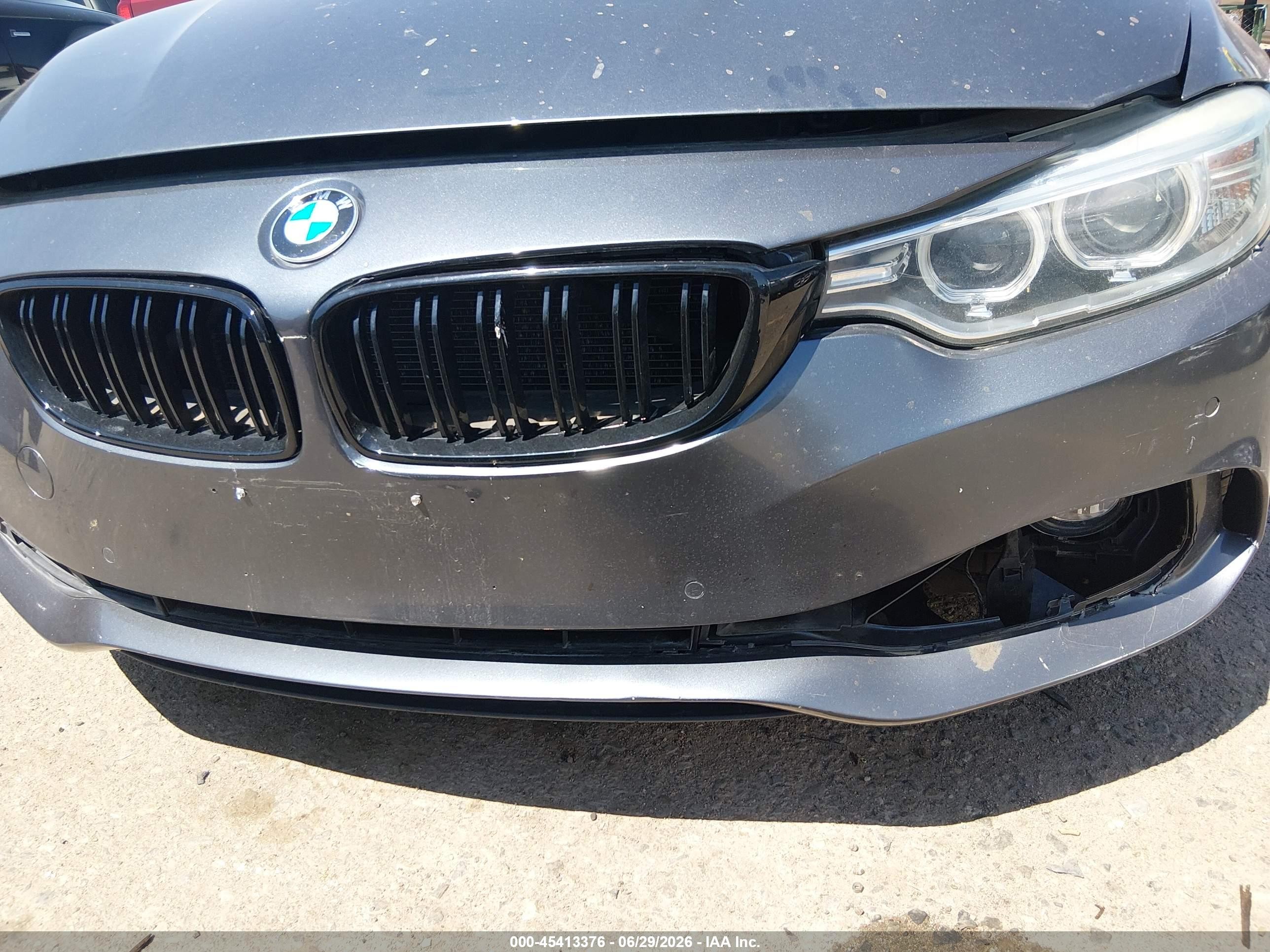 2015 Bmw 435i Xdrive Gray vin: WBA3T7C5XF5A36522