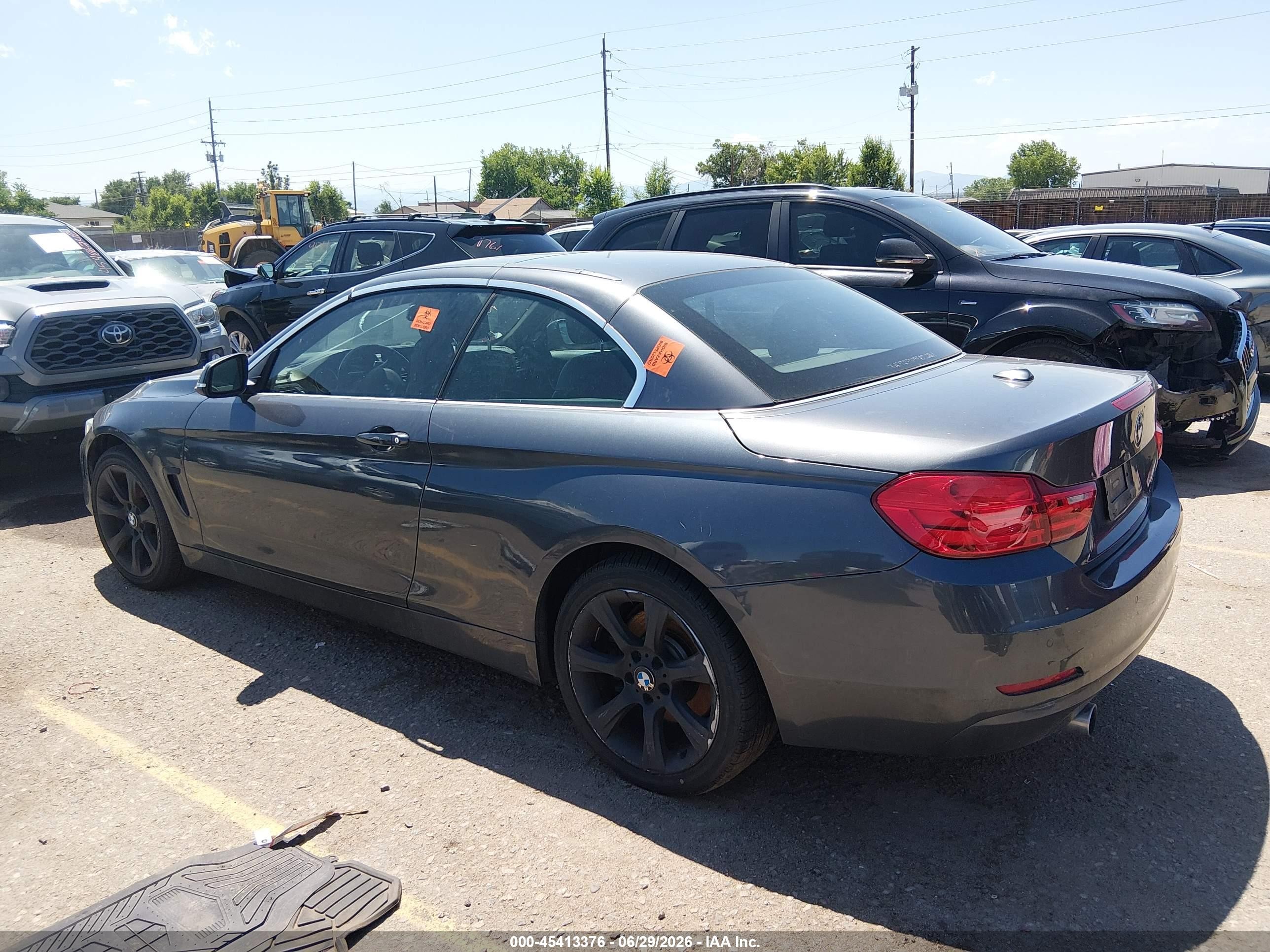 2015 Bmw 435i Xdrive Gray vin: WBA3T7C5XF5A36522