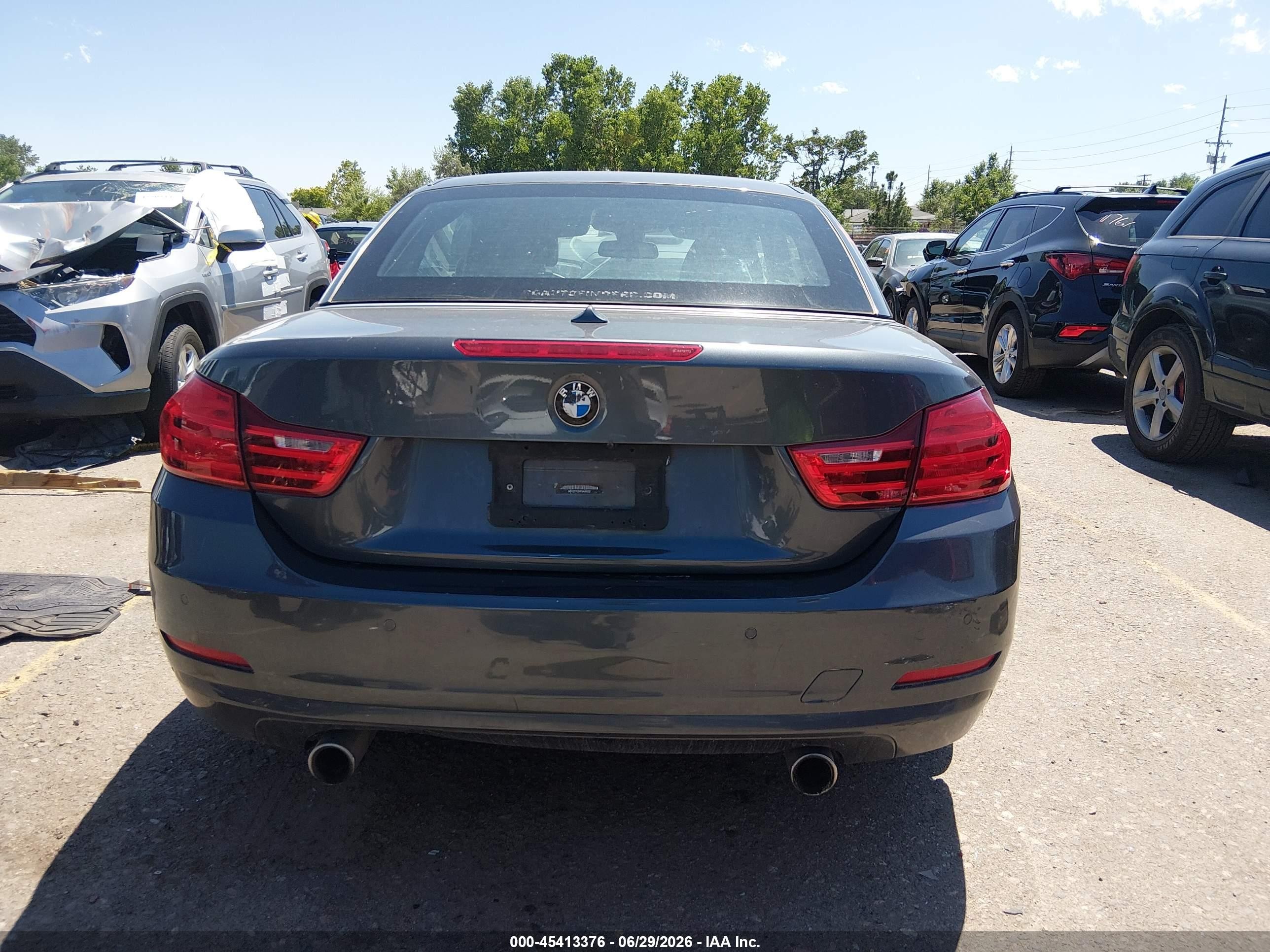 2015 Bmw 435i Xdrive Gray vin: WBA3T7C5XF5A36522