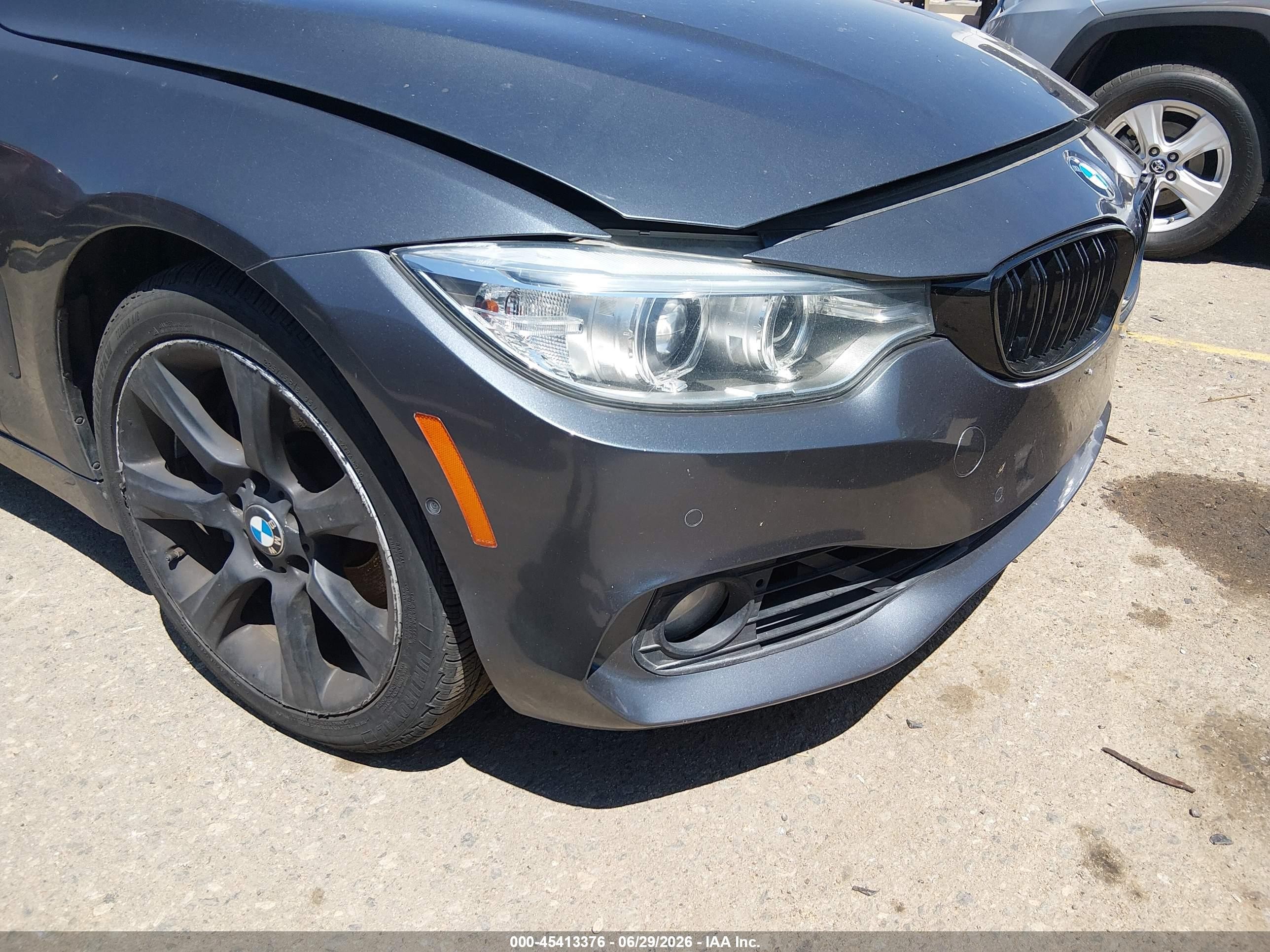 2015 Bmw 435i Xdrive Gray vin: WBA3T7C5XF5A36522