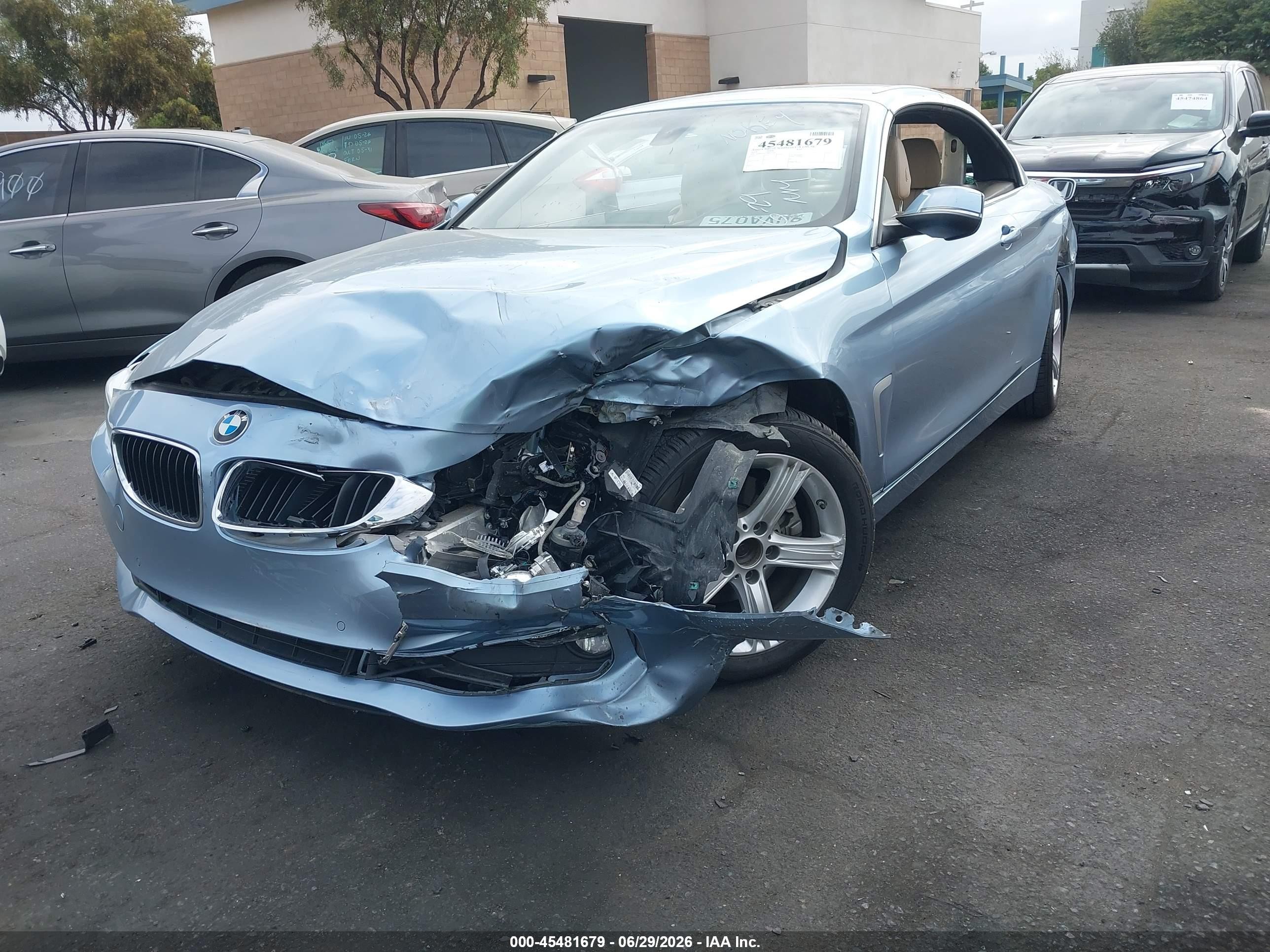 2015 Bmw 428i   Blue vin: WBA3V5C50FP751647