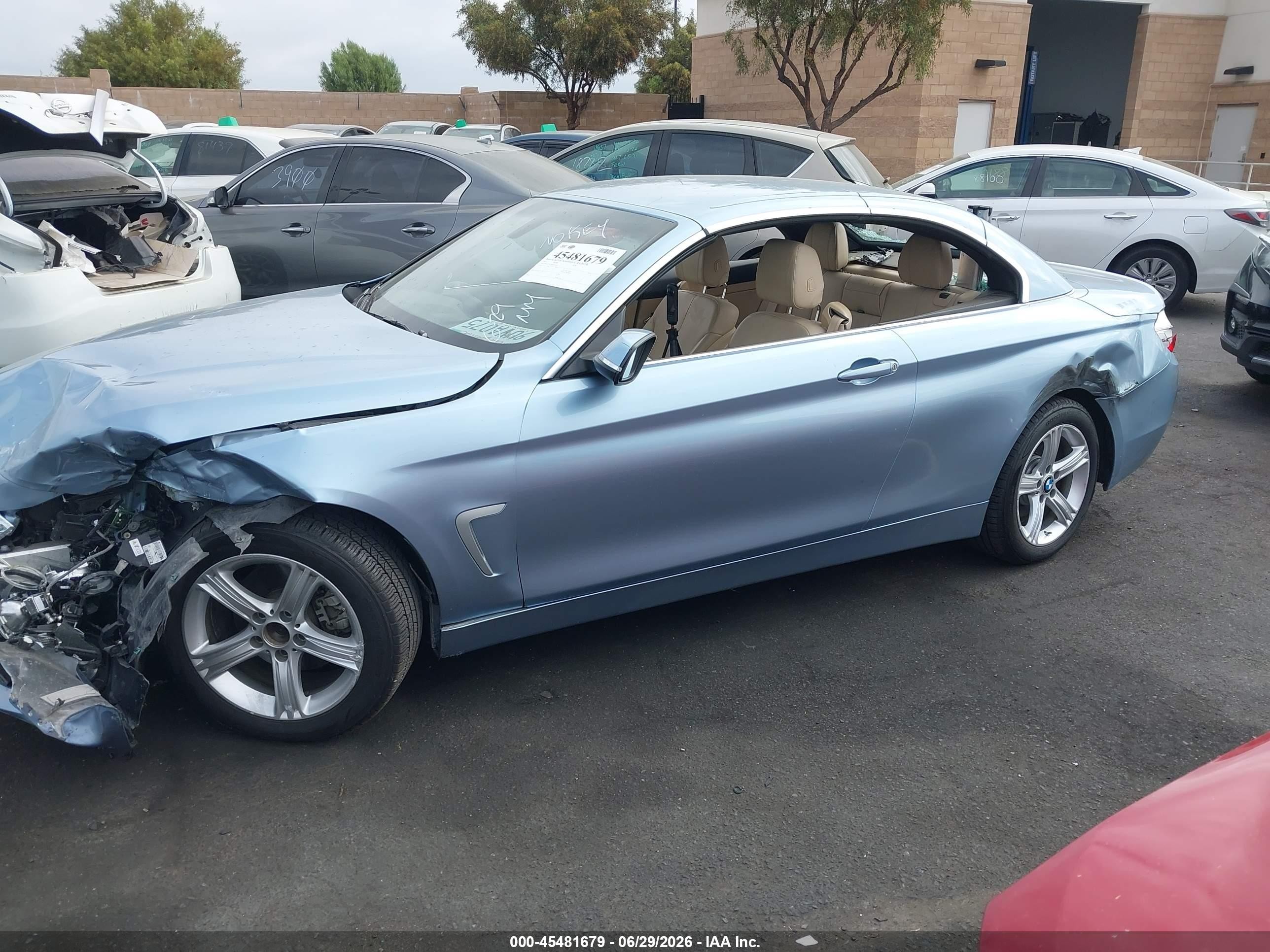 2015 Bmw 428i   Blue vin: WBA3V5C50FP751647