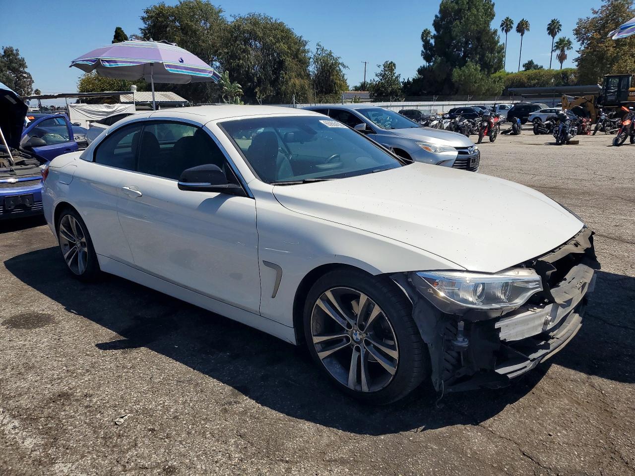 2014 Bmw 428 I White vin: WBA3V5C51EJ969033