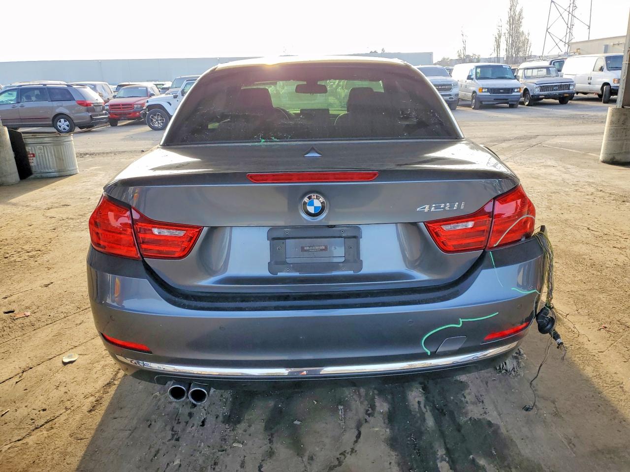 2014 Bmw 428 I Gray vin: WBA3V5C51EJ969534
