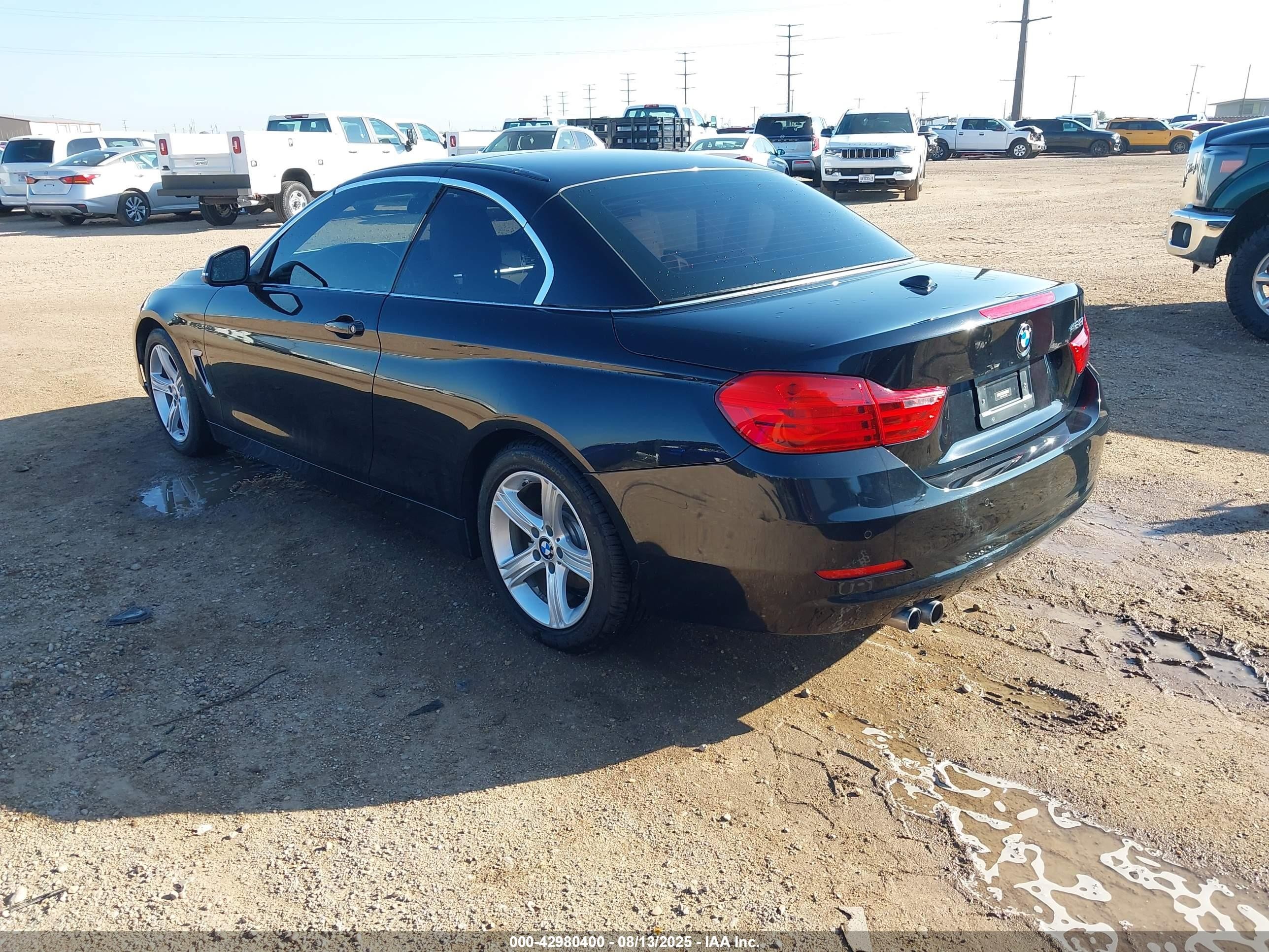 2015 Bmw 428i   Black vin: WBA3V5C51F5A79256