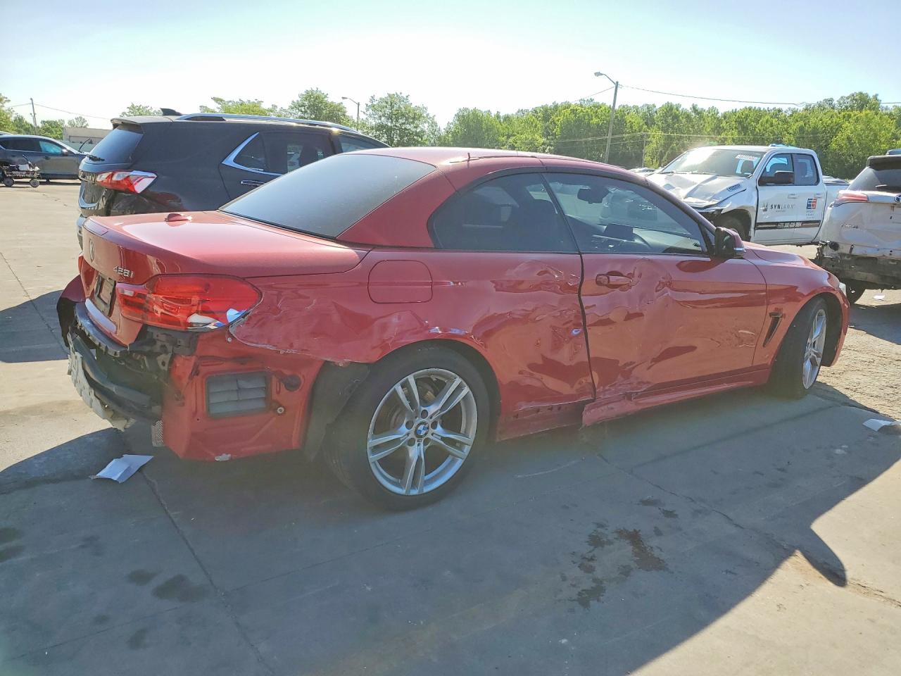 2015 Bmw 428 I Red vin: WBA3V5C51FP752189