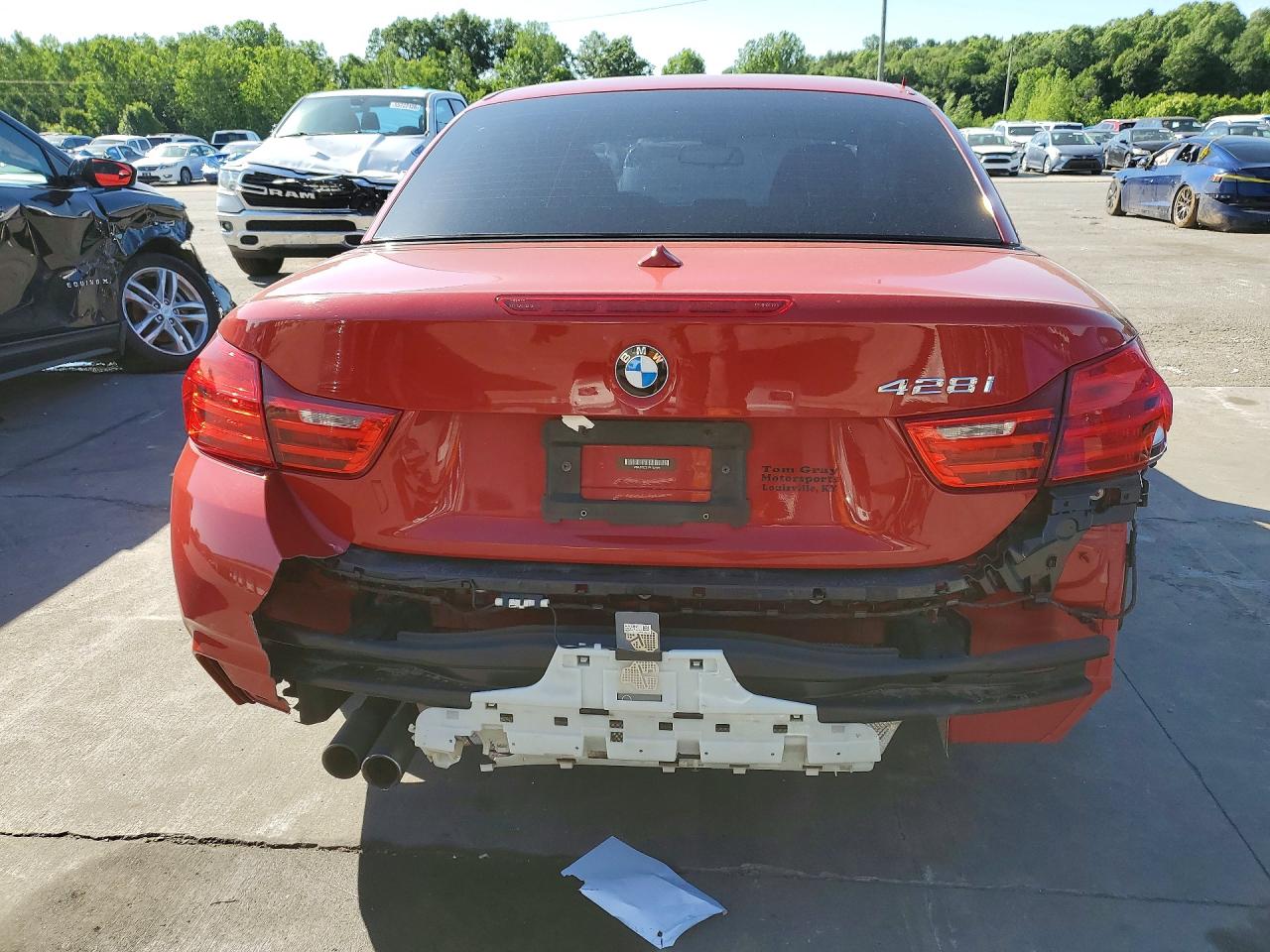 2015 Bmw 428 I Red vin: WBA3V5C51FP752189
